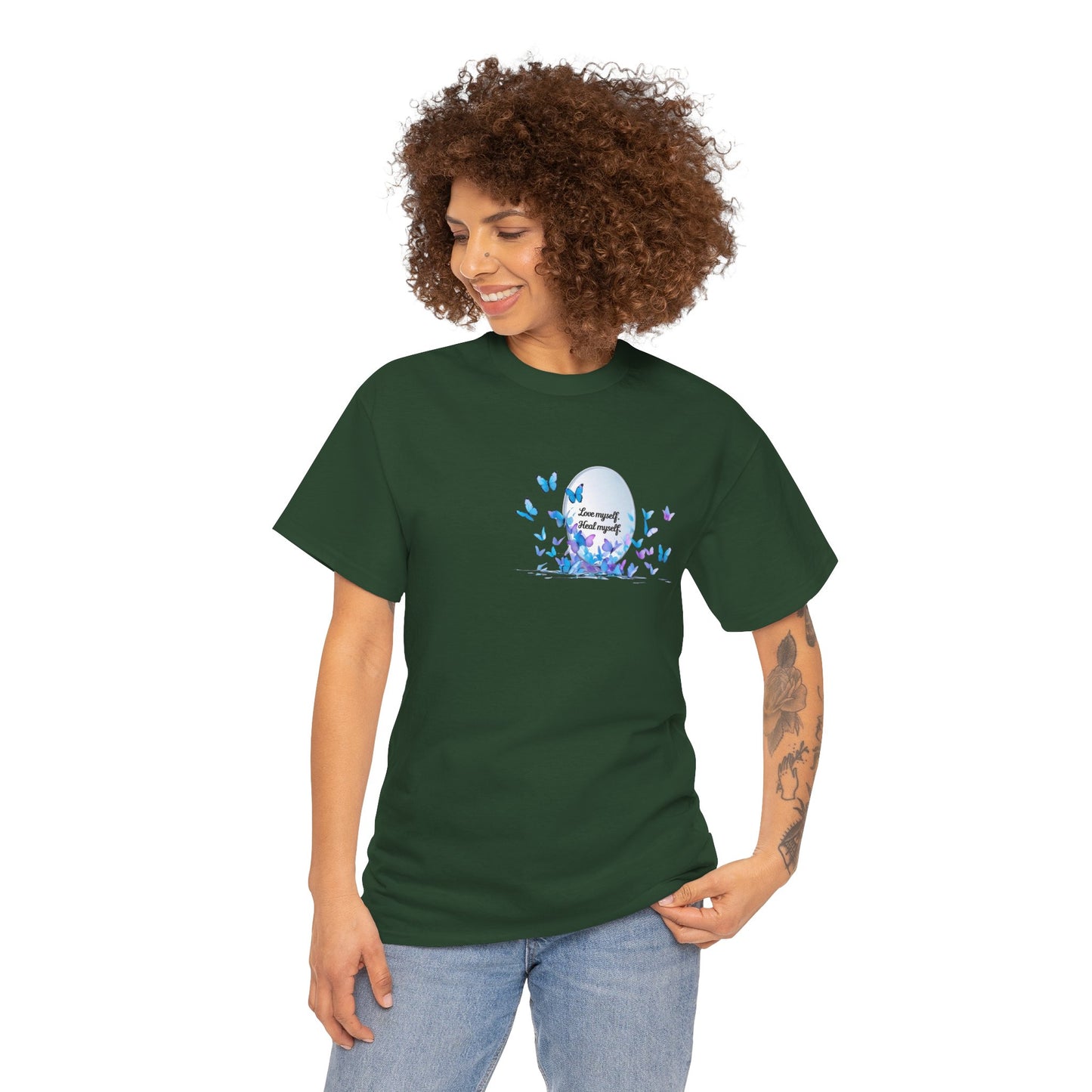 Butterfly Moon T-Shirt — "Strength Through Change" Inspirational Tee
