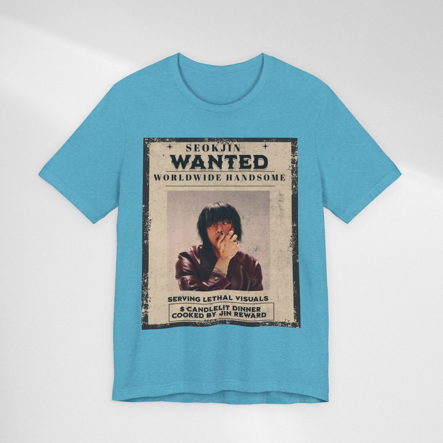 T-Shirt — 'Seokjin Wanted: Worldwide Handsome' Vintage Poster Tee