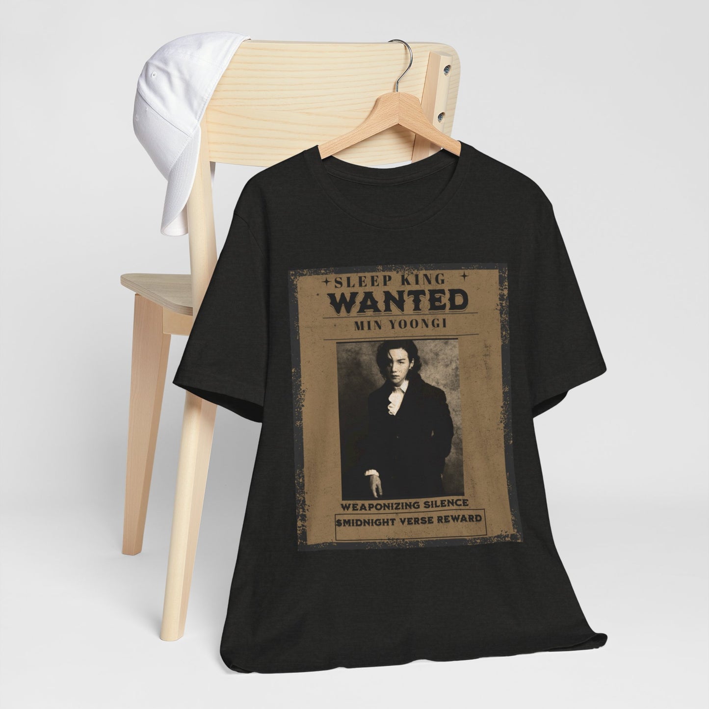 Sleep King Wanted Tee — Vintage 'Min Yoongi' Poster Shirt
