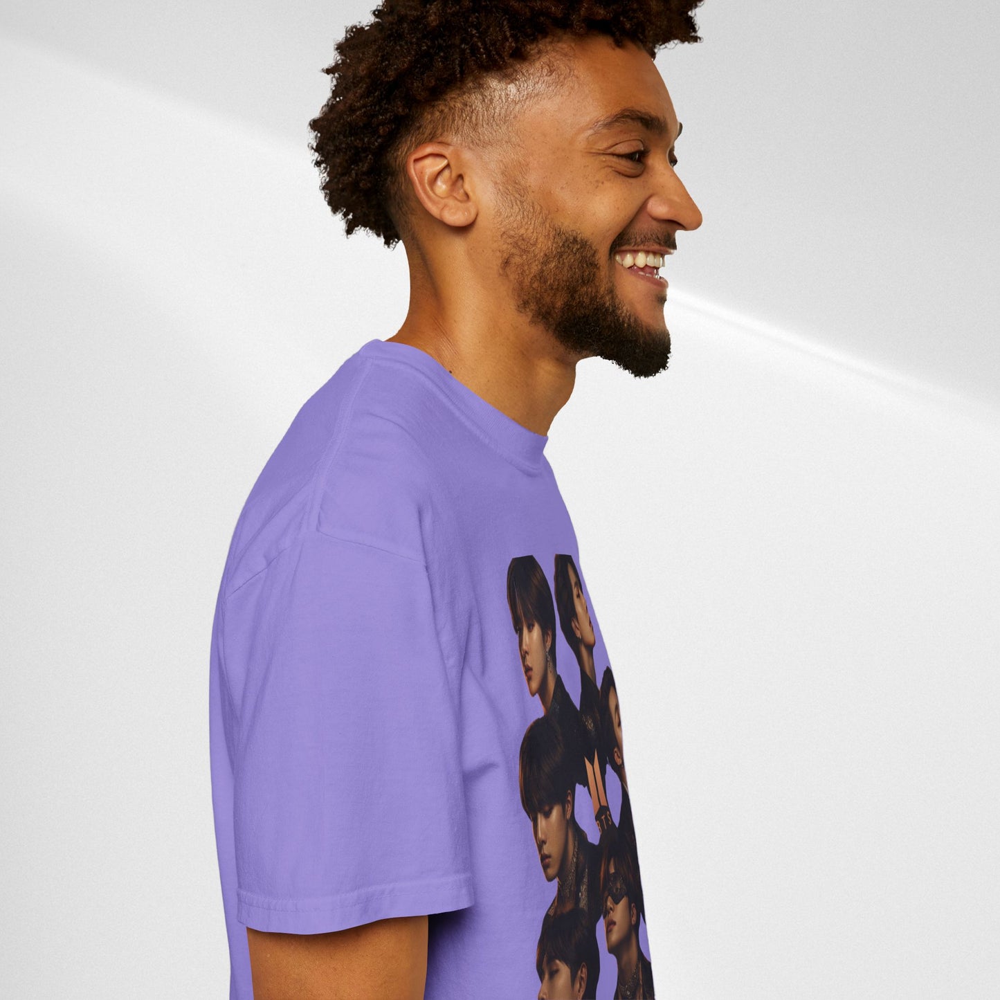 BTS Portrait Collage T-Shirt — Dark Mood Graphic Tee