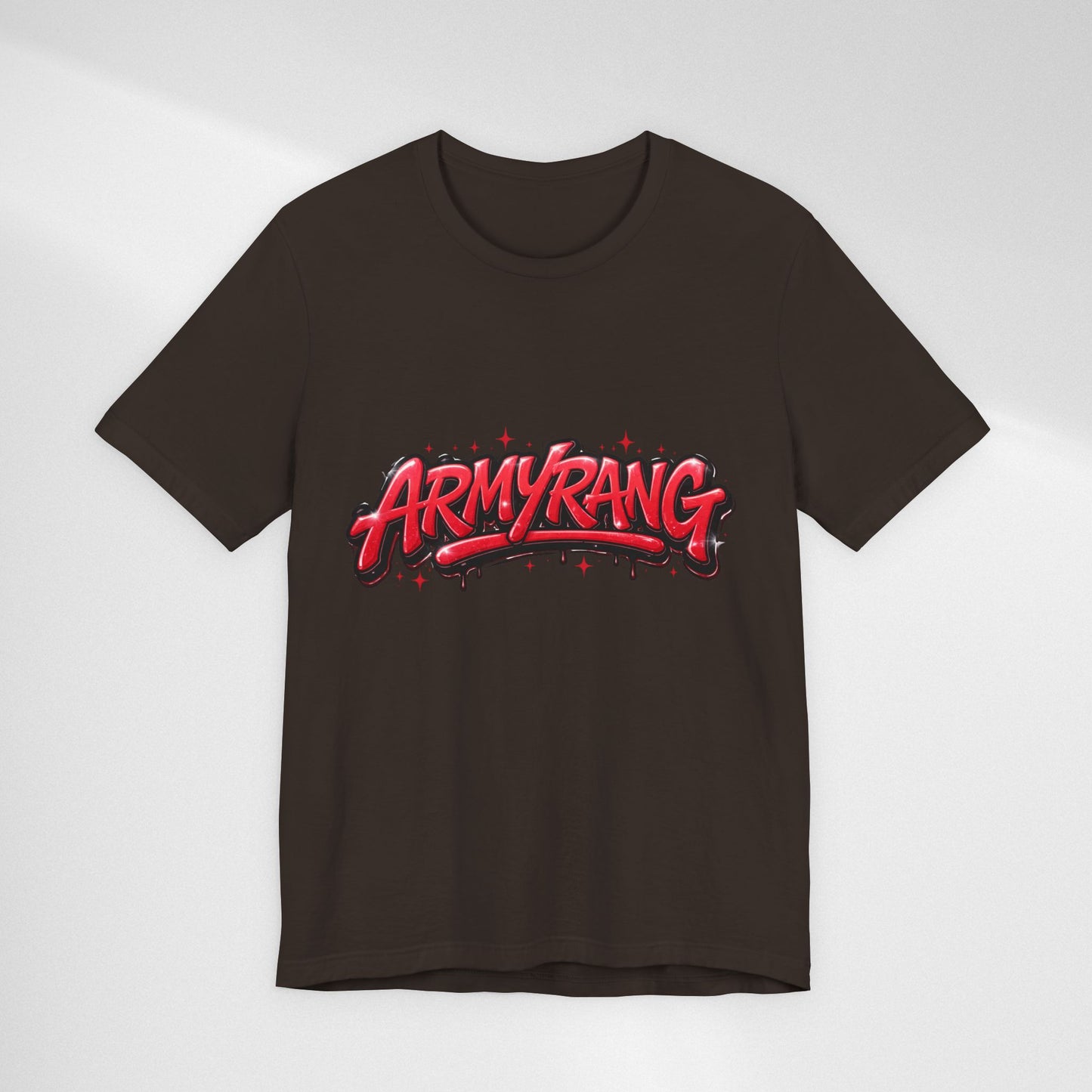 BTS T-Shirt — 'ARMYRANG' Red Graffiti Logo Tee