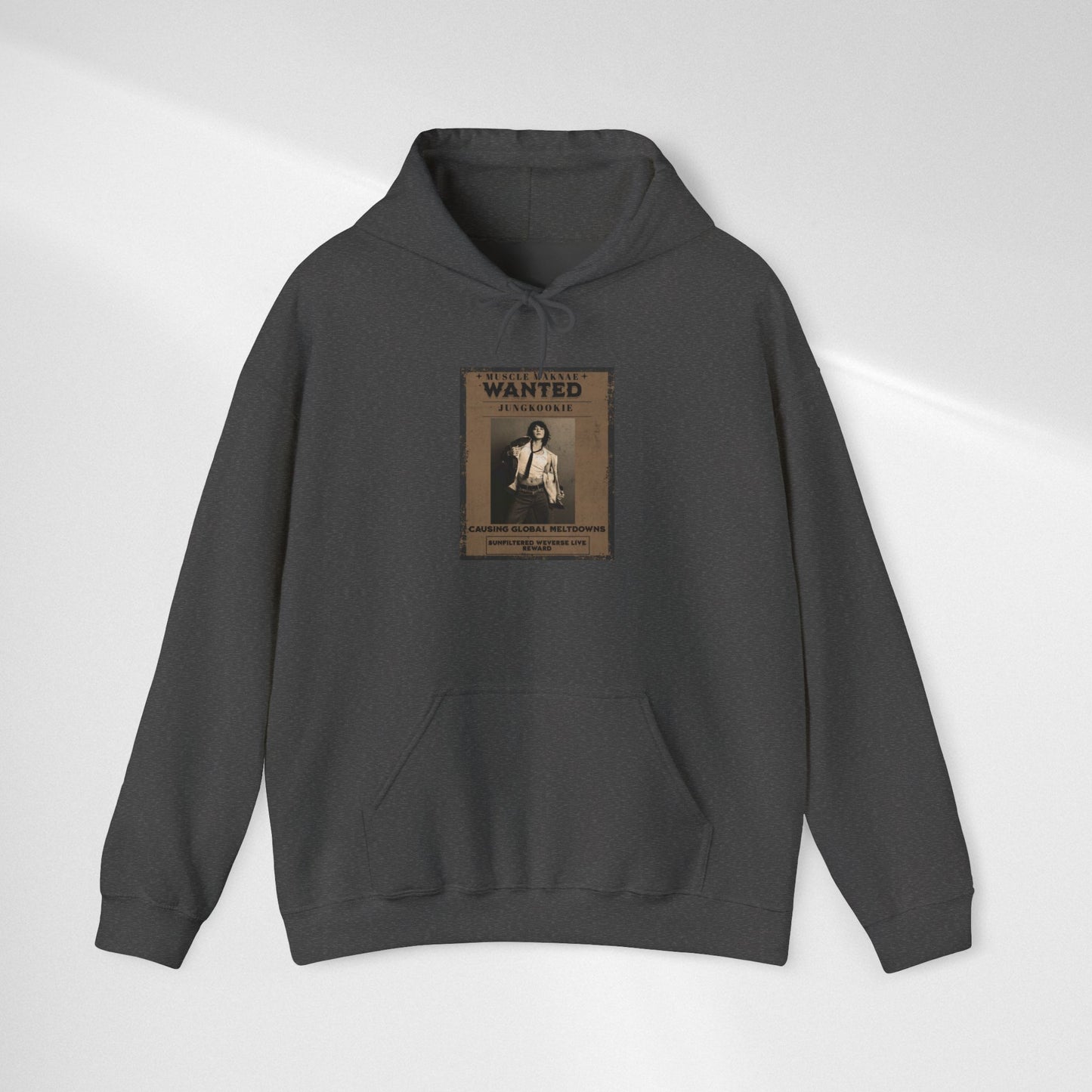 Hoodie — Vintage JK 'WANTED' Poster Graphic Pullover