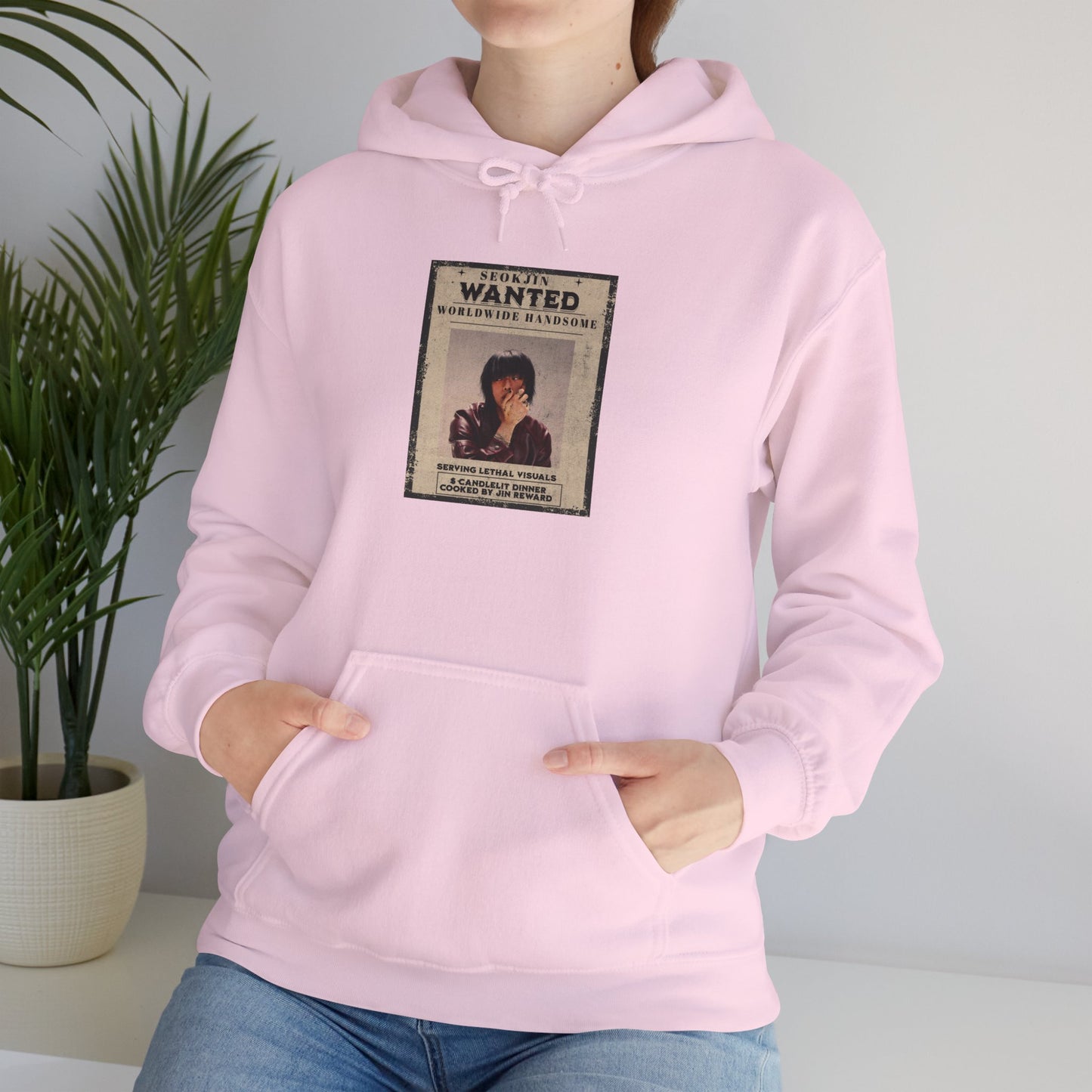 Jin Hoodie — "WANTED" Vintage Photo Poster Graphic Hoodie