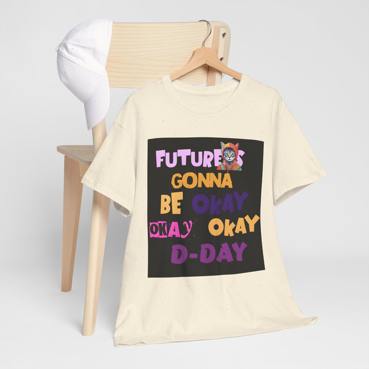 Future's Gonna Be Okay D-Day T-Shirt — Positive Retro Graphic Tee