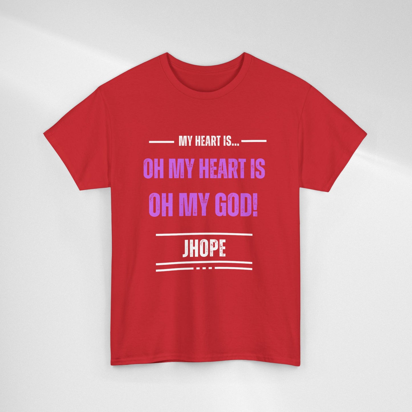 Graphic Tee — "Oh My Heart Is Oh My God!" J-Hope Fan Shirt