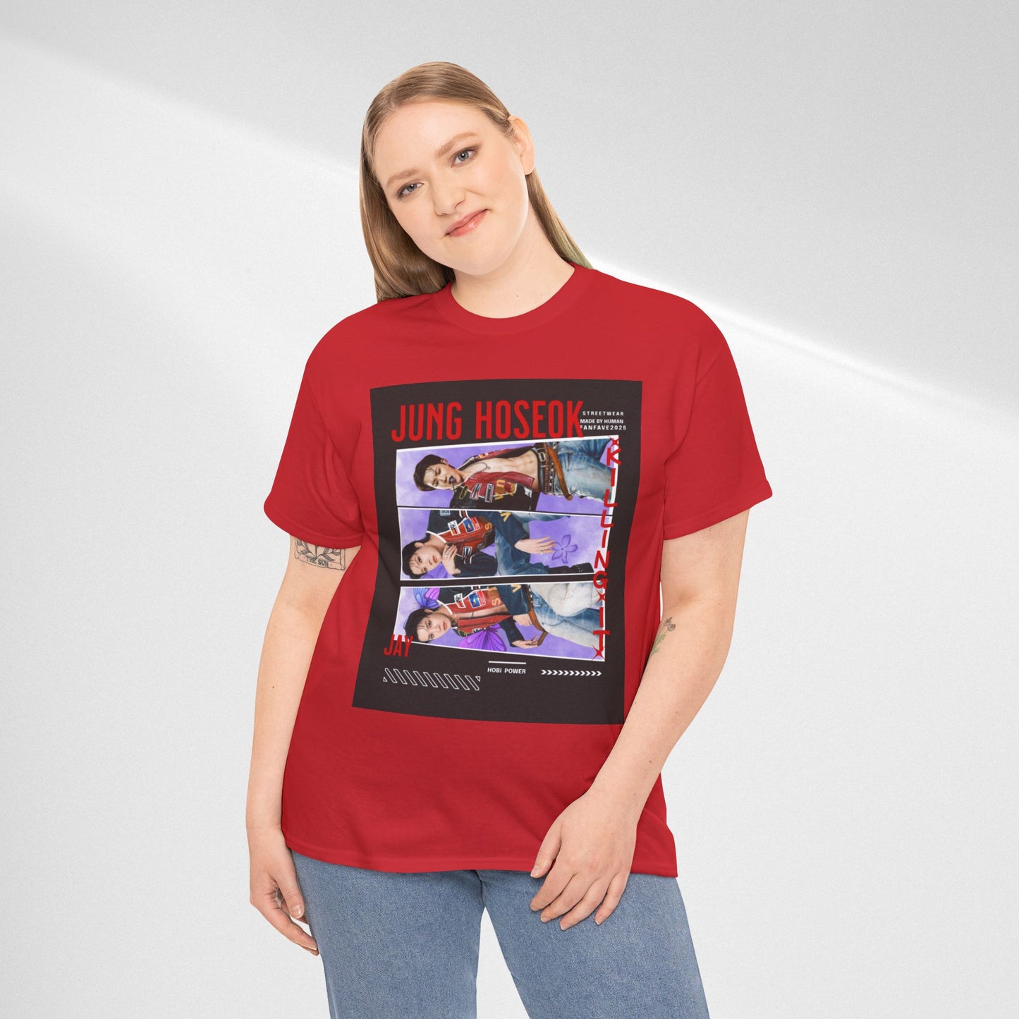 Jung Hoseok Photo Collage Tee — Retro K-Pop Fan Shirt