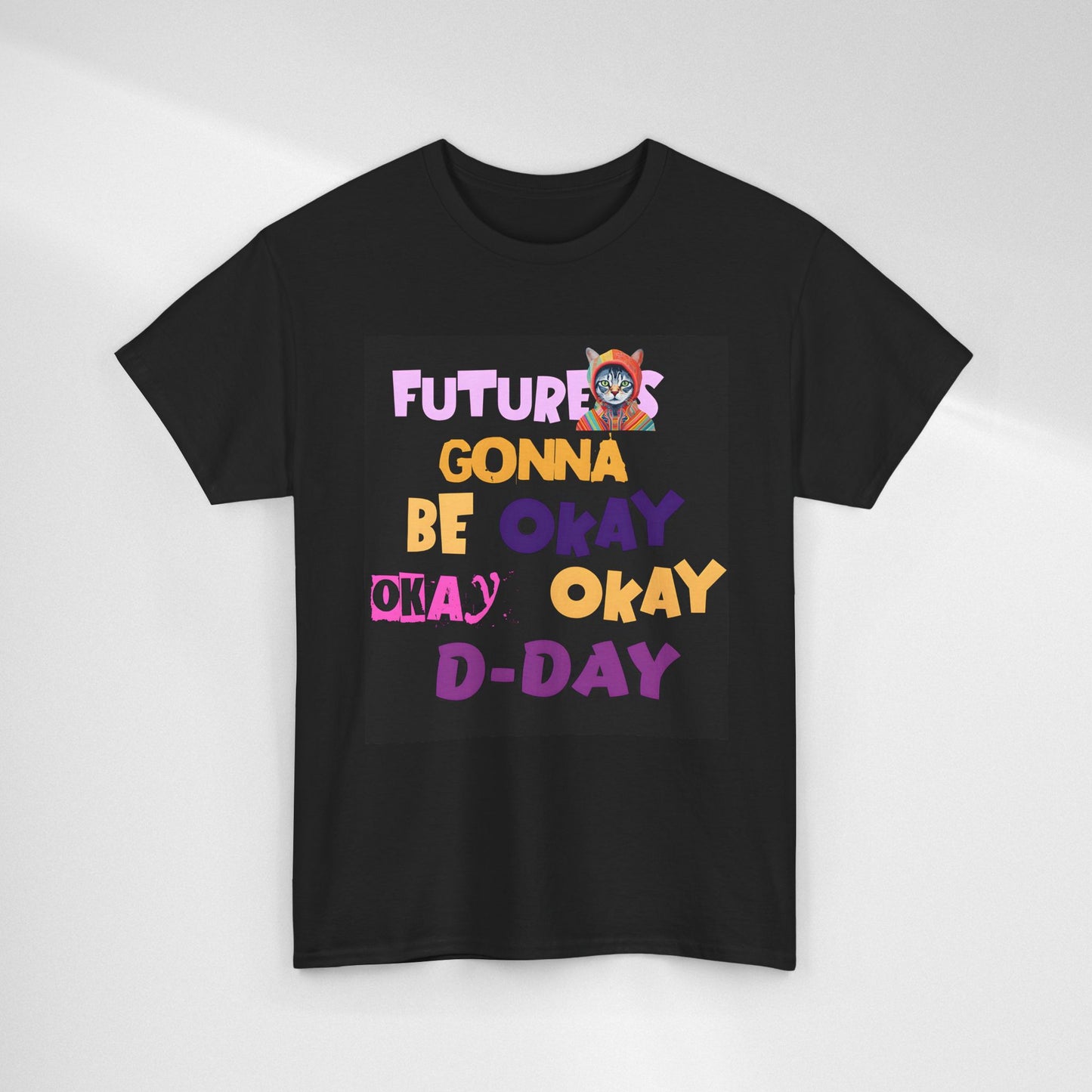 Future's Gonna Be Okay D-Day T-Shirt — Positive Retro Graphic Tee