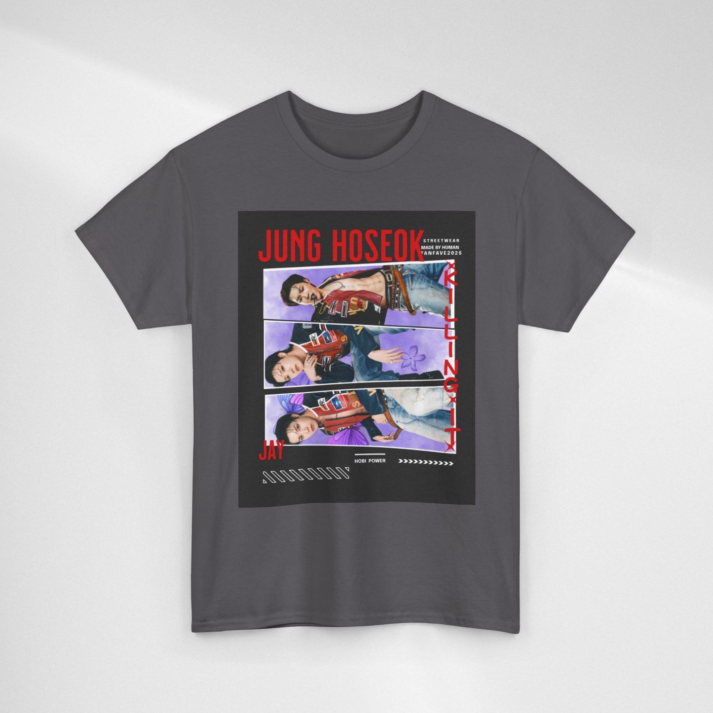 Jung Hoseok Photo Collage Tee — Retro K-Pop Fan Shirt