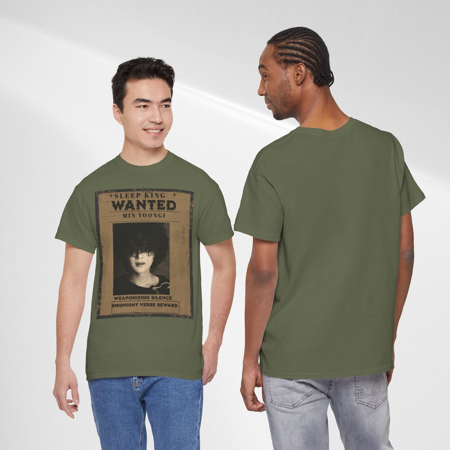 Suga Vintage “Sleeping Wanted” Retro Poster T-Shirt