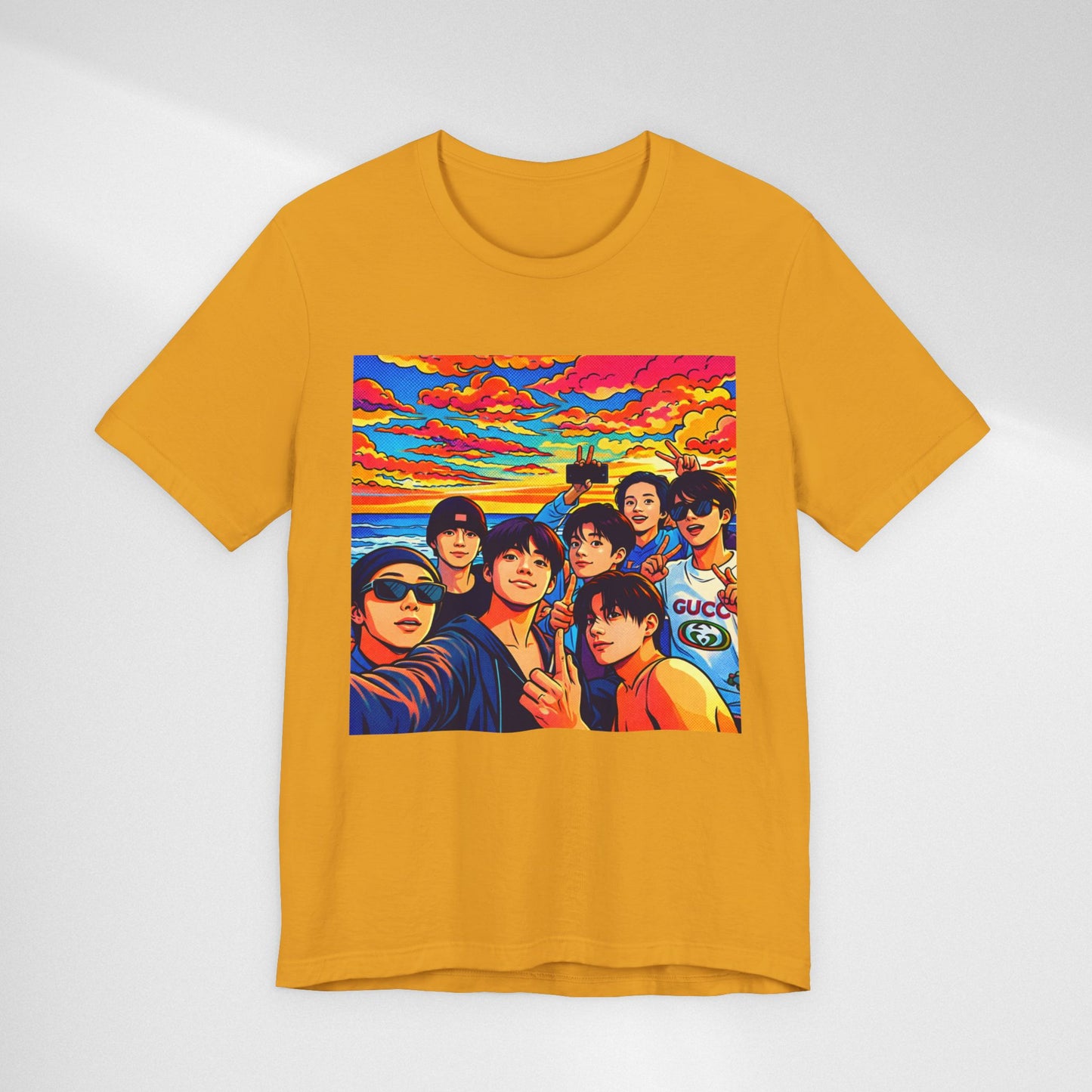 BTS Vibrant Sunset Group Portrait Tee
