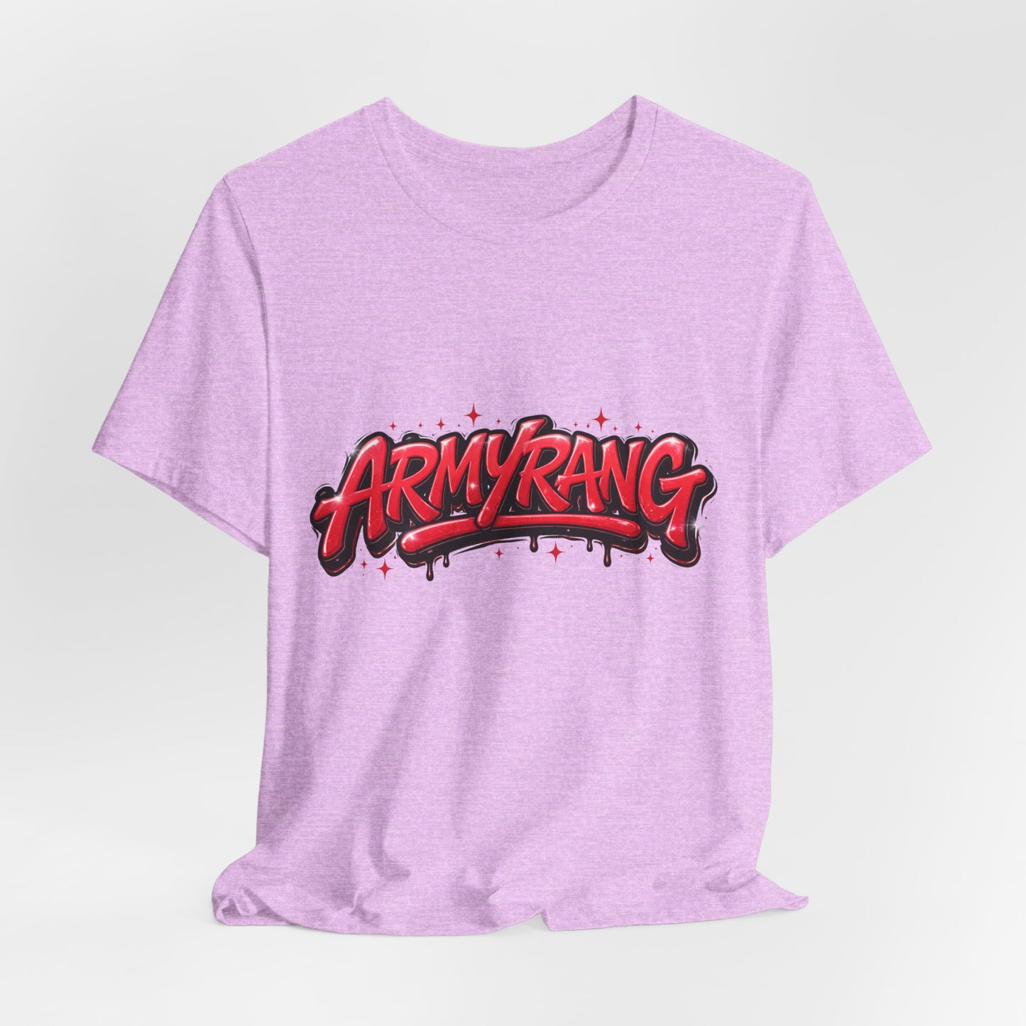 BTS T-Shirt — 'ARMYRANG' Red Graffiti Logo Tee