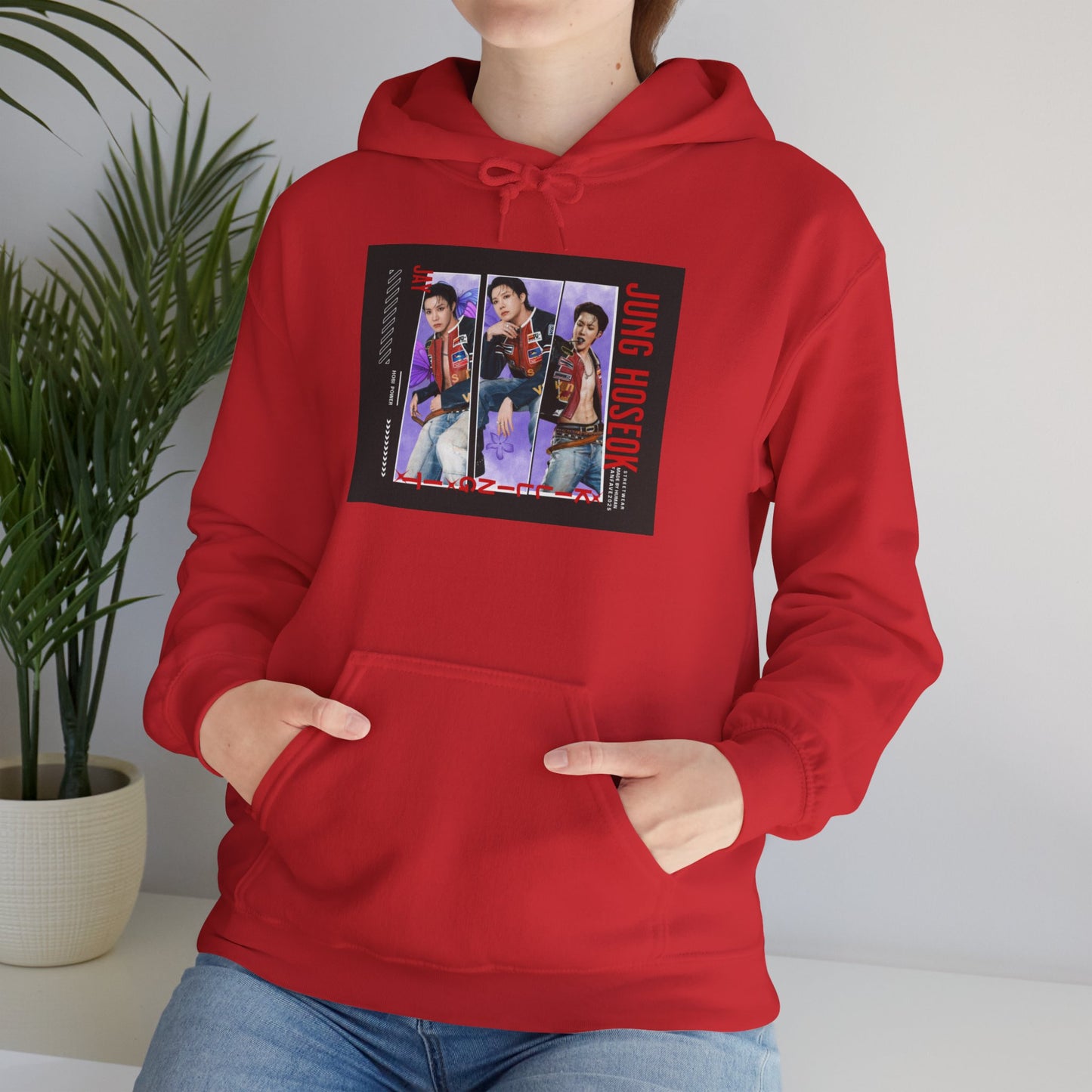JHOPE Retro Band Photo Hoodie — Vintage Concert Graphic Pullover