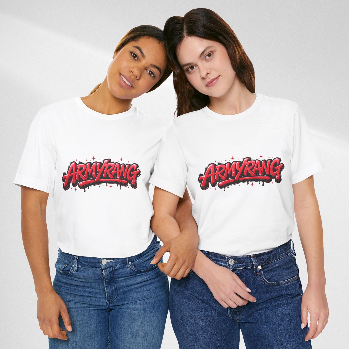 BTS T-Shirt — 'ARMYRANG' Red Graffiti Logo Tee