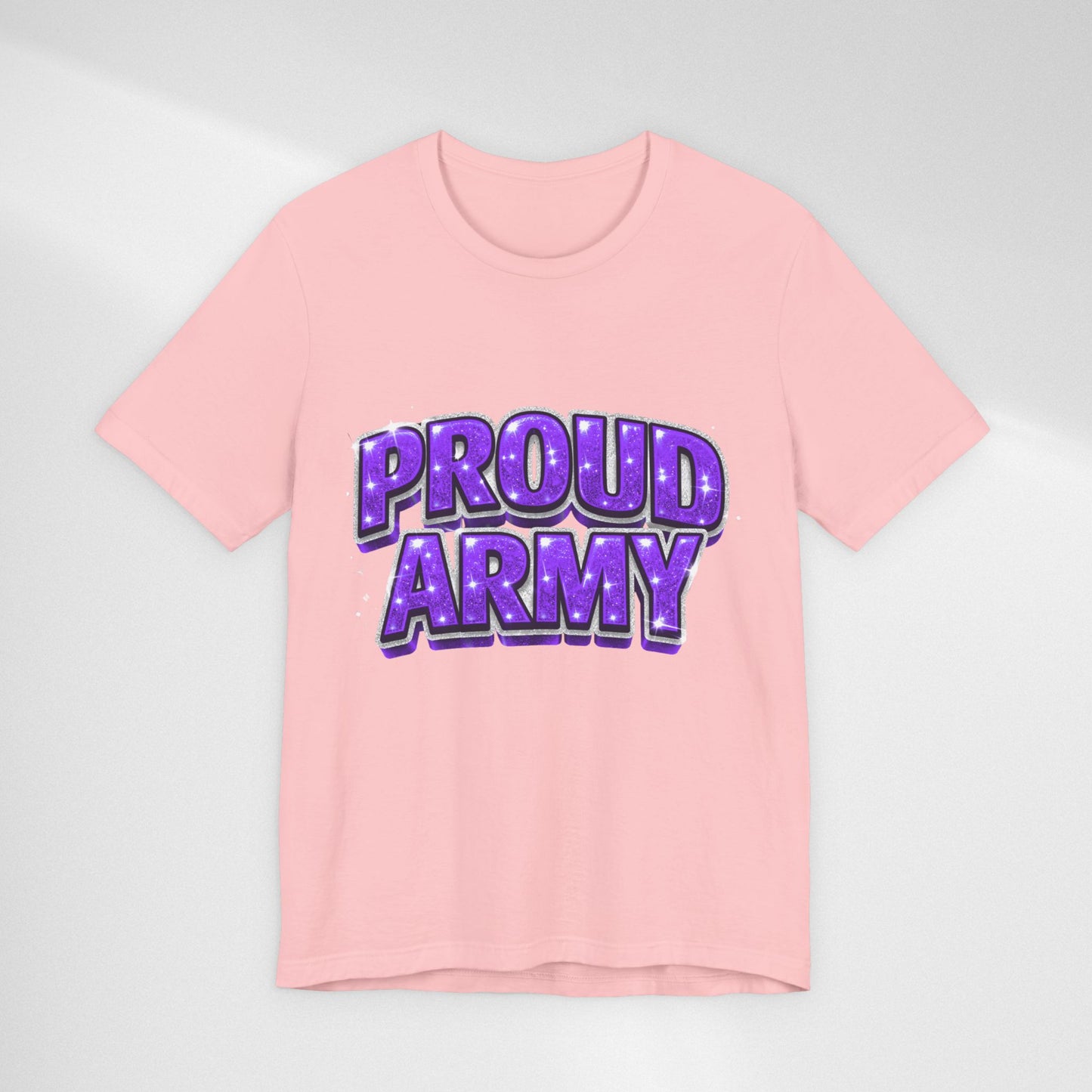 Proud Army T-Shirt — Bold Purple BTS Support Tee