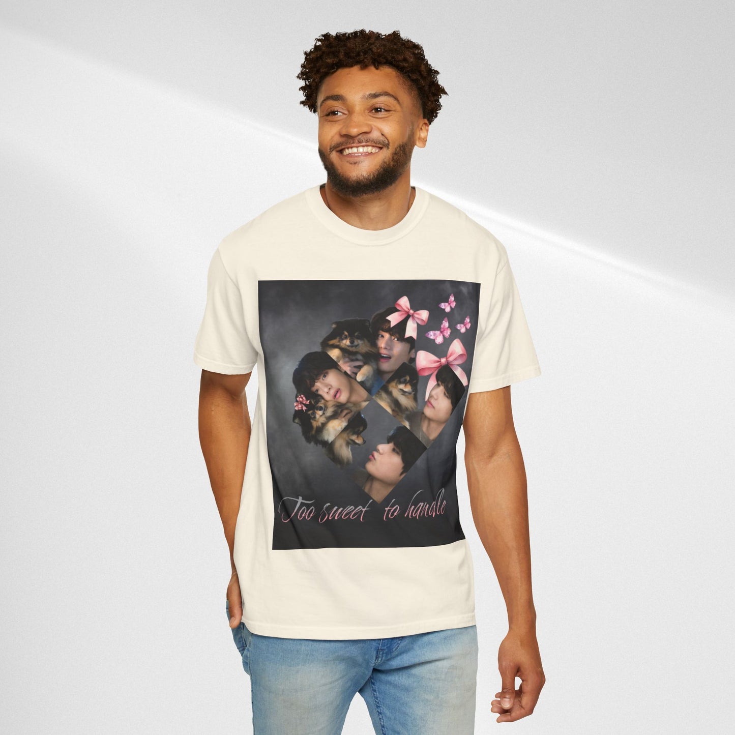 V Too Sweet to Handle T-Shirt — Cute Vintage Photo Collage Tee