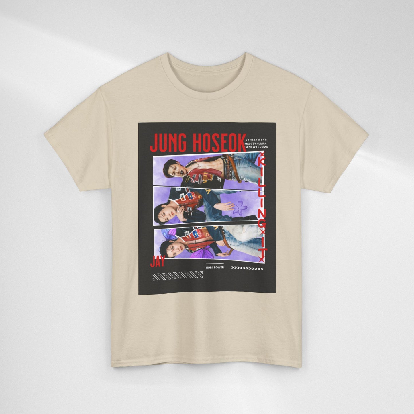 Jung Hoseok Photo Collage Tee — Retro K-Pop Fan Shirt