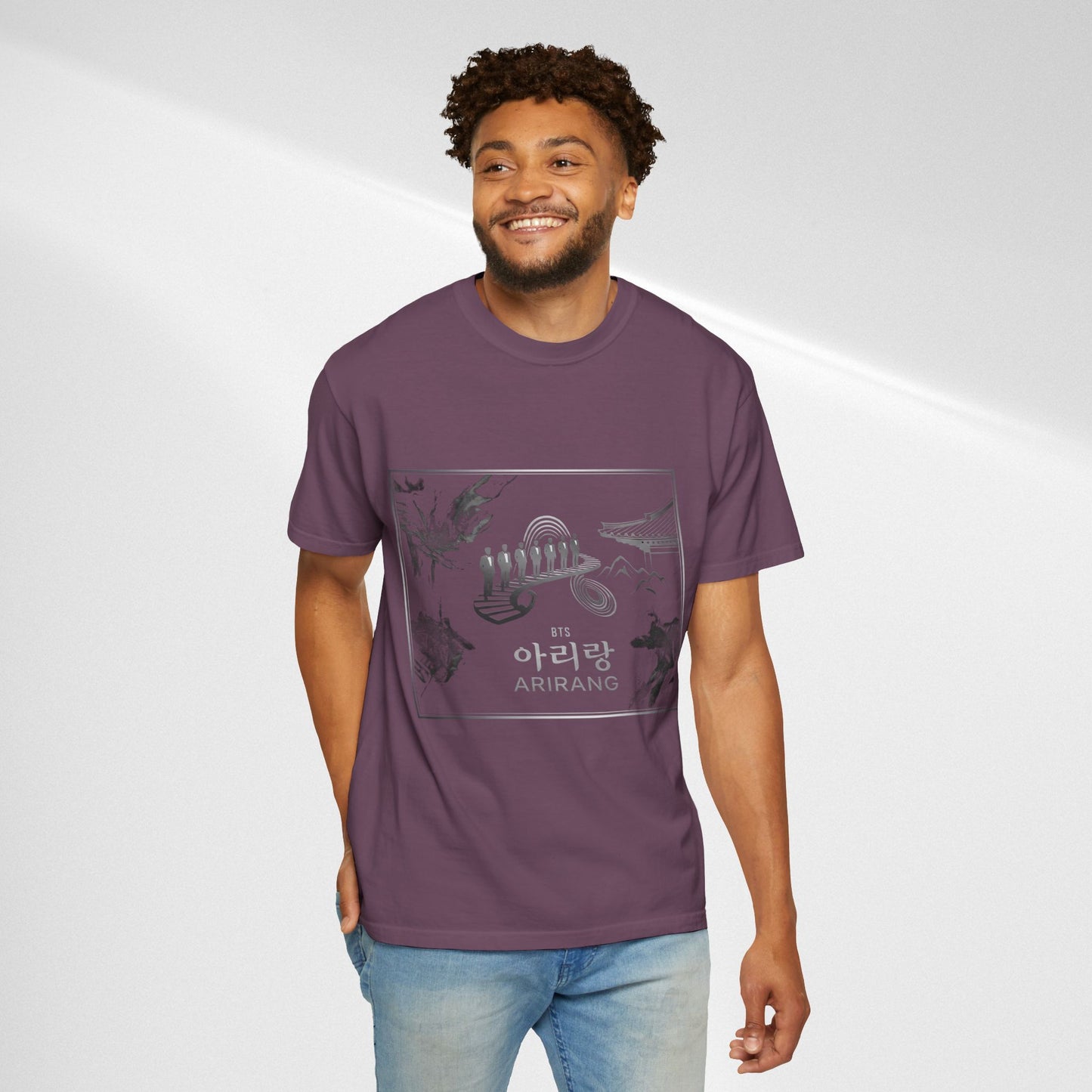 BTS Arirang Graphic T-Shirt — Korean Folklore Illustration Tee