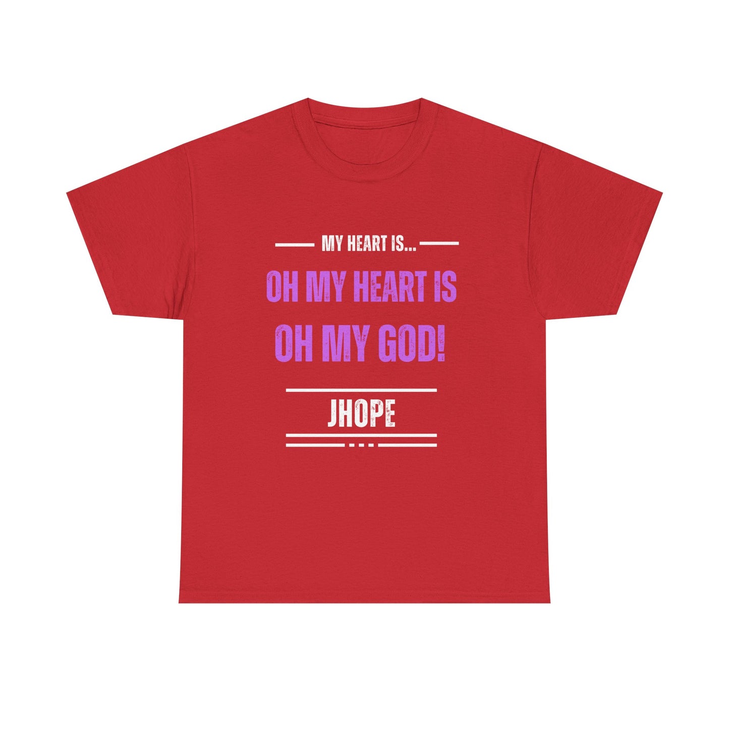 Graphic Tee — "Oh My Heart Is Oh My God!" J-Hope Fan Shirt
