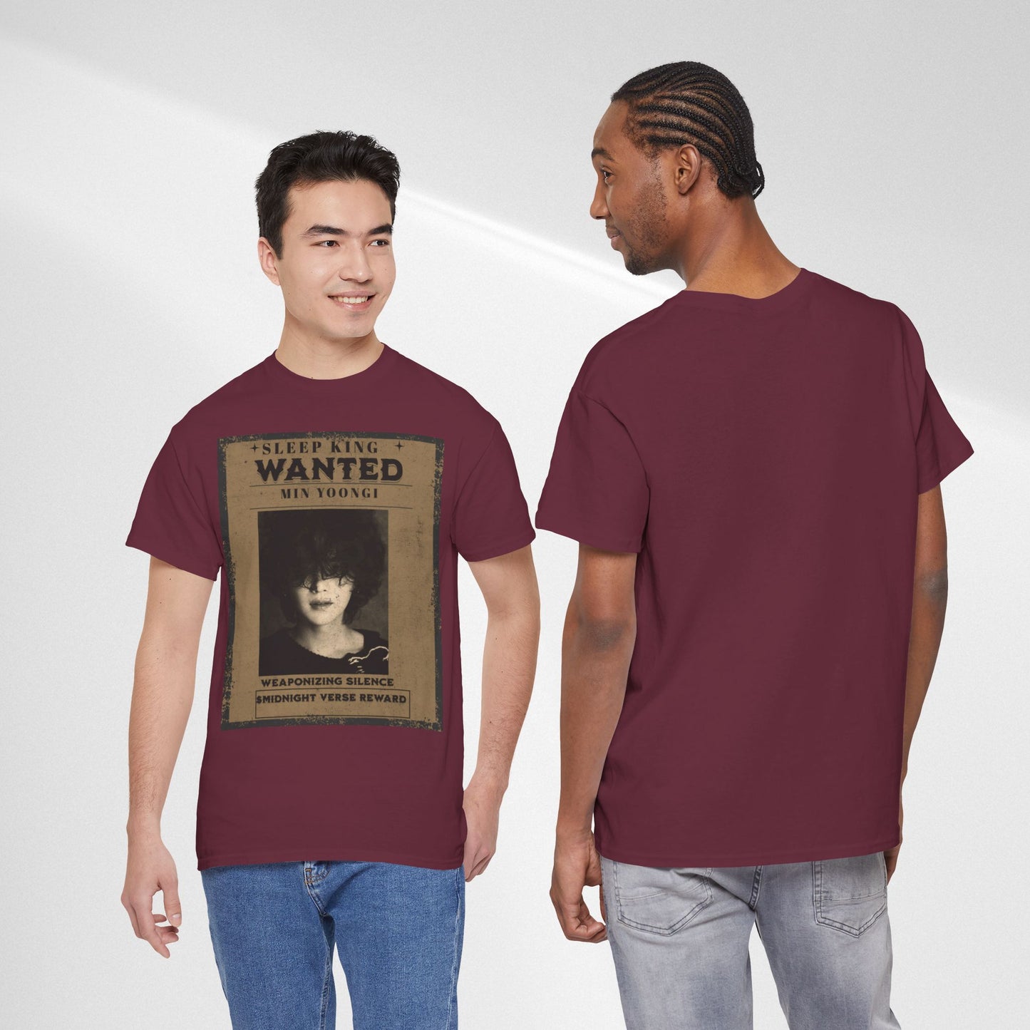 Suga Vintage “Sleeping Wanted” Retro Poster T-Shirt