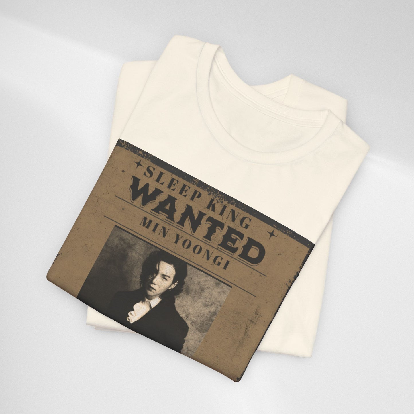 Sleep King Wanted Tee — Vintage 'Min Yoongi' Poster Shirt