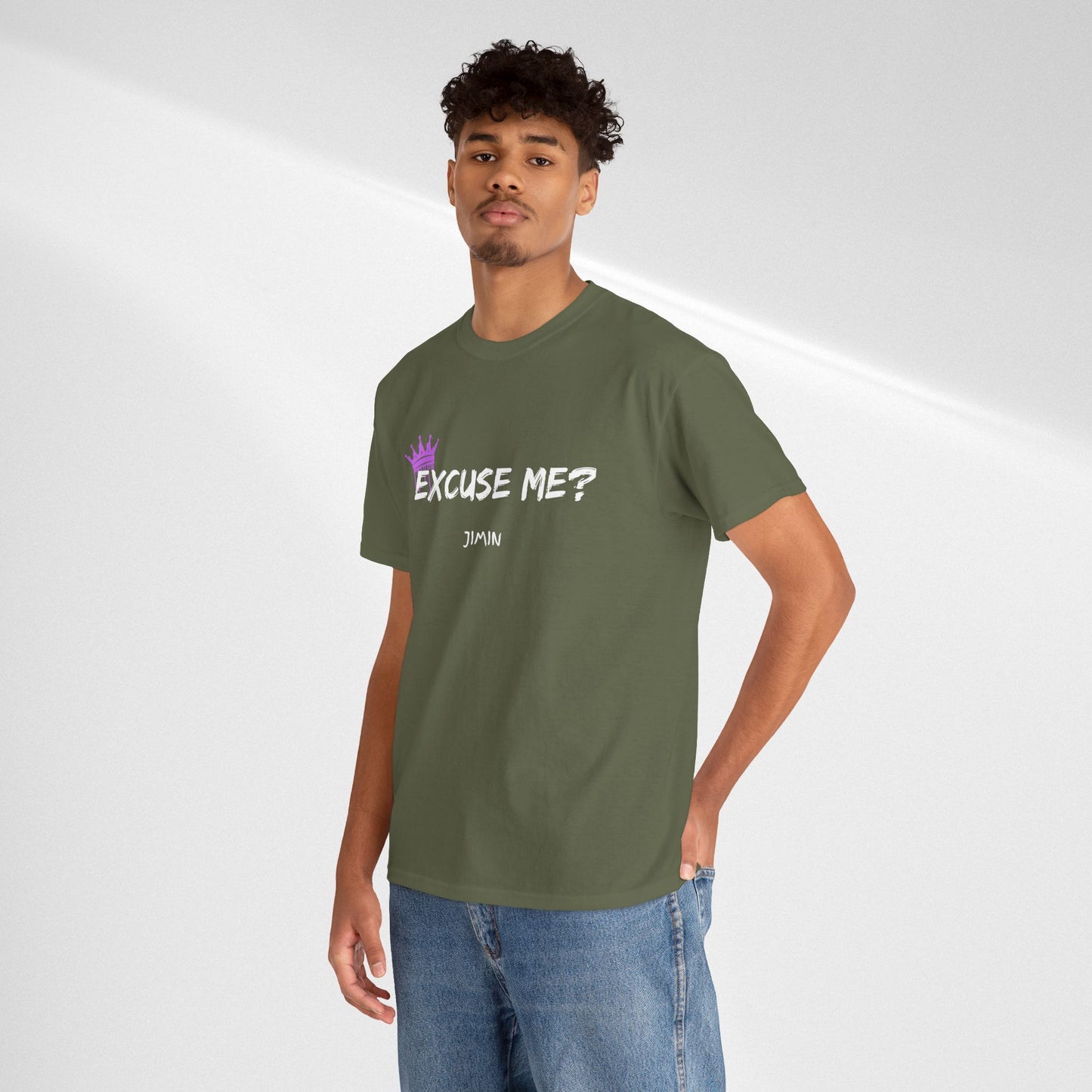 Excuse Me? Tee — Jimin Crown Graphic T‑Shirt