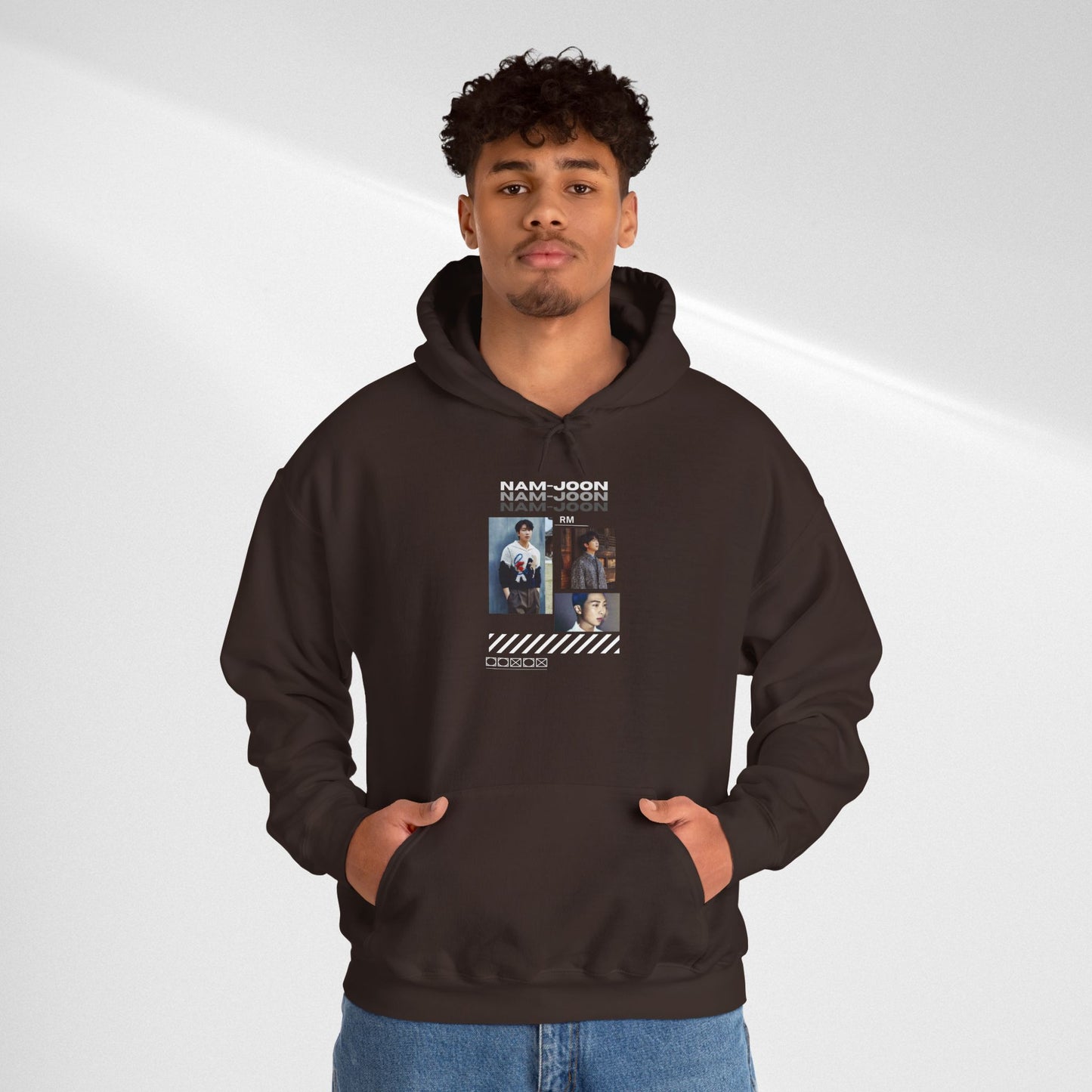 NAMJOON Hoodie — Retro Filmstrip Portrait Pullover