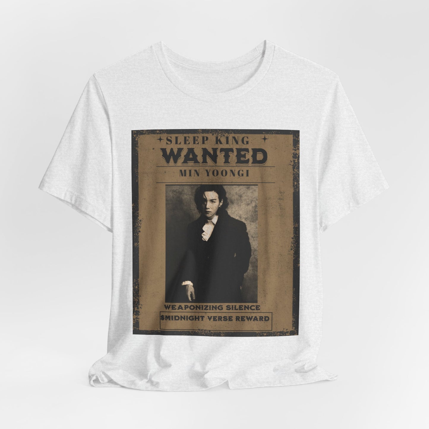 Sleep King Wanted Tee — Vintage 'Min Yoongi' Poster Shirt