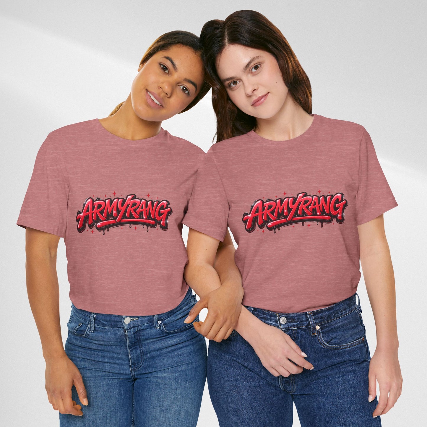 BTS T-Shirt — 'ARMYRANG' Red Graffiti Logo Tee