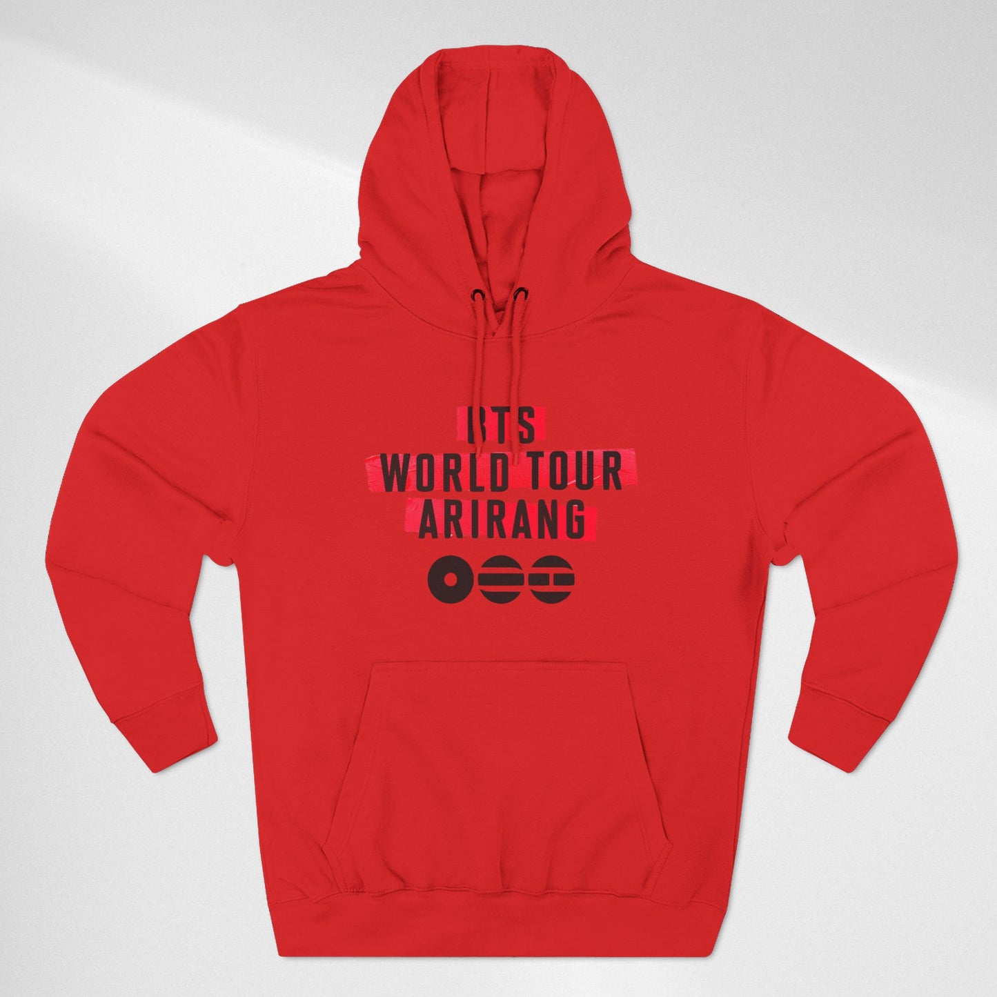 BTS World Tour Hoodie — 'Arirang' Fleece Pullover with Tour Dates