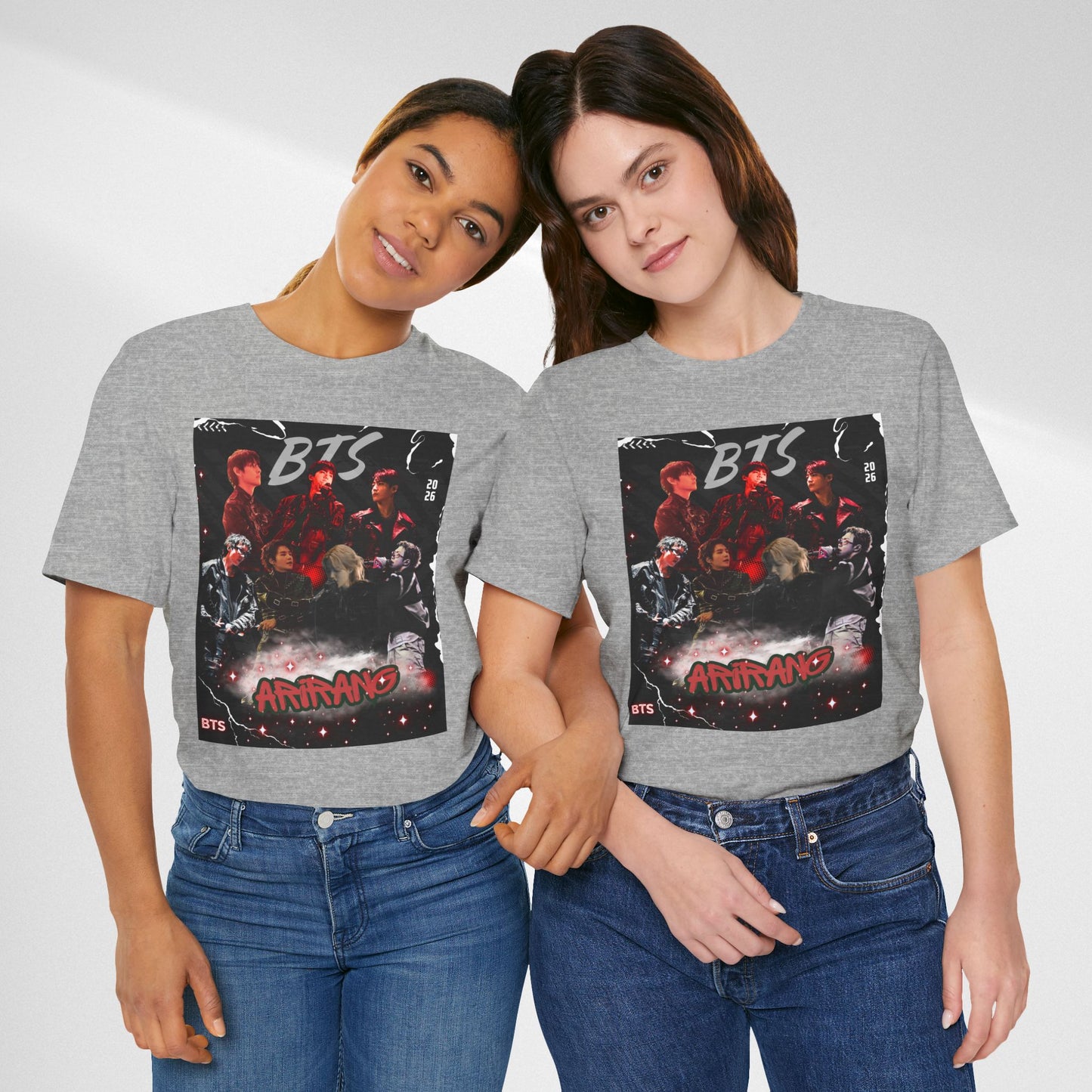 BTS ARIRANG Band Graphic Tee — 'BTS ARMY' Retro Concert Poster Shirt