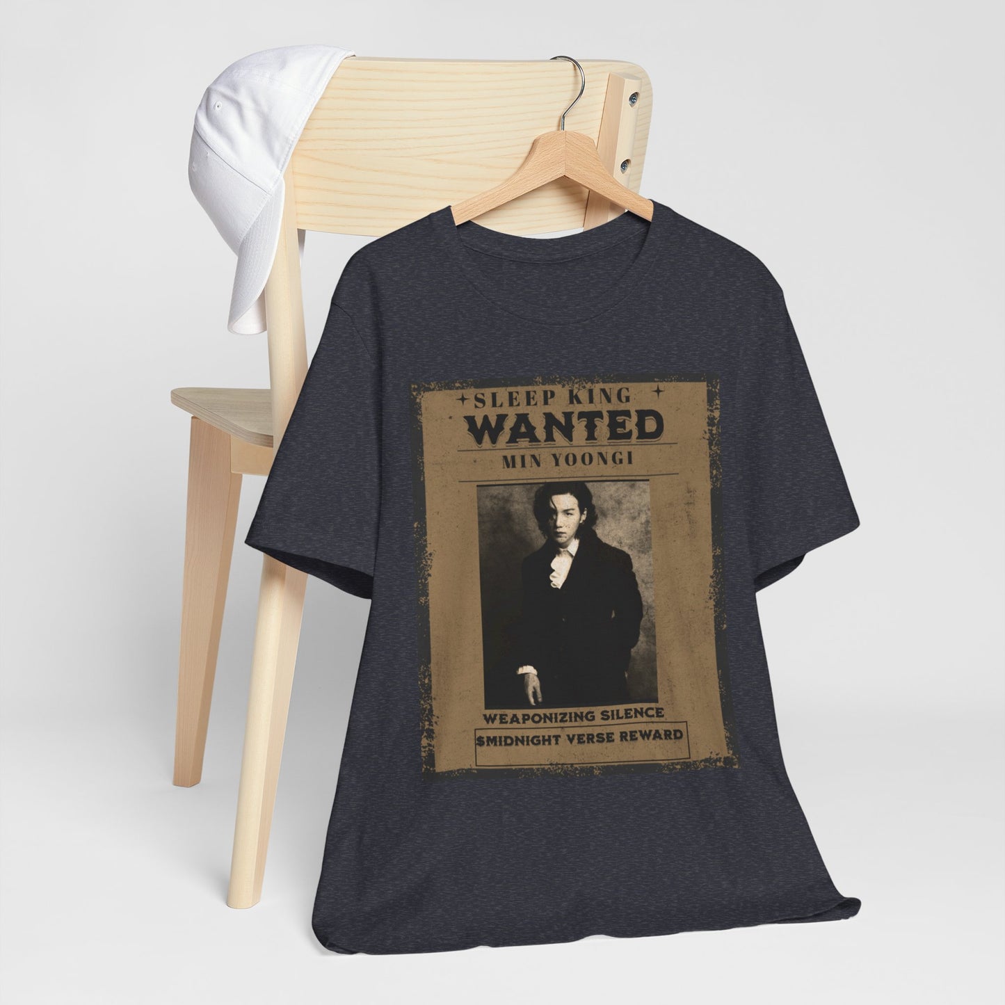 Sleep King Wanted Tee — Vintage 'Min Yoongi' Poster Shirt