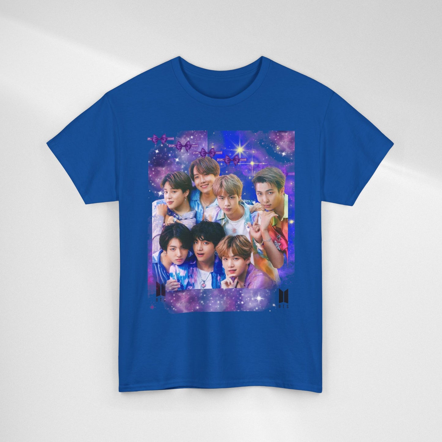 BTS Collage Tee — Purple Dream Photo Graphic T-Shirt