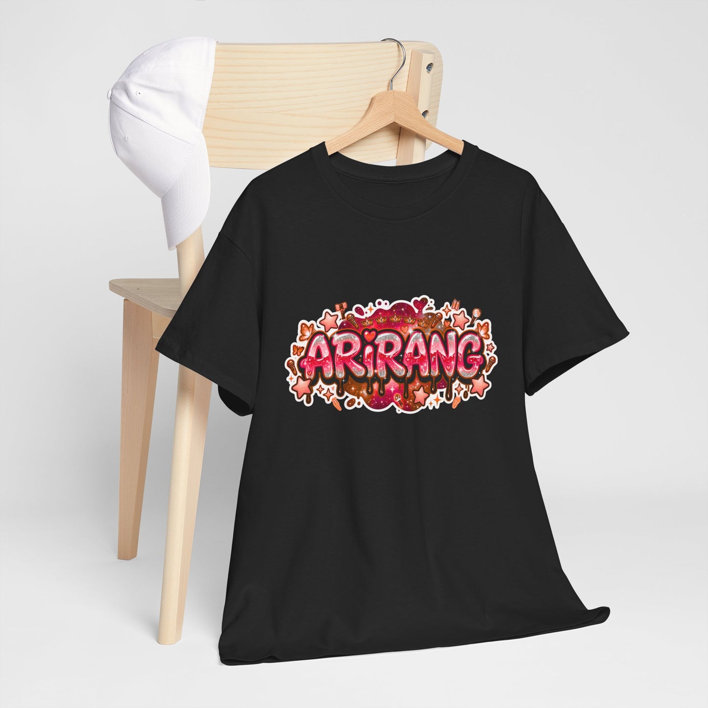 BTS Arirang Floral Graphic Tee - Korean Music Tribute Shirt