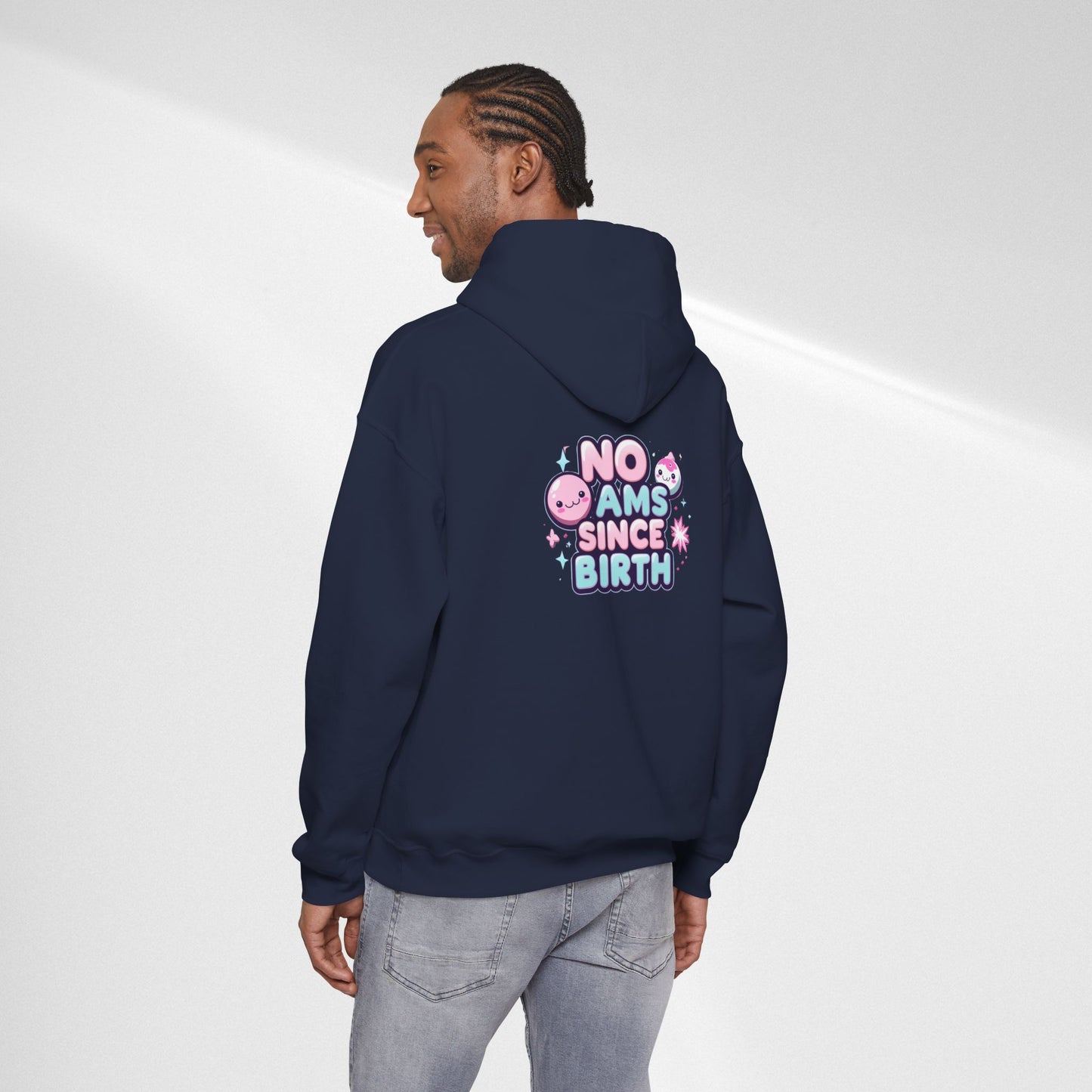 Hoodie — "No Jams Since Birth" Cute Kawaii Graphic Pullover