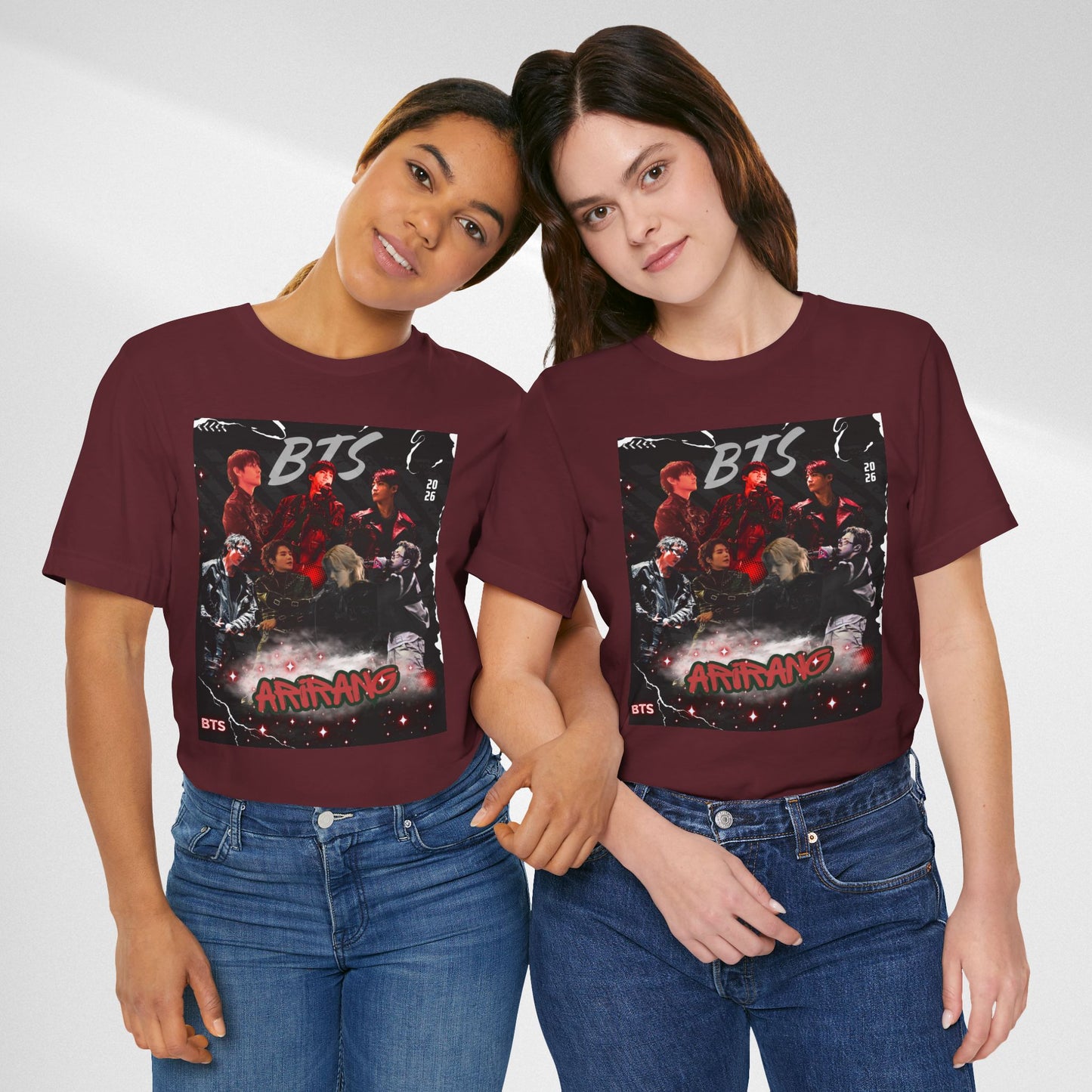 BTS ARIRANG Band Graphic Tee — 'BTS ARMY' Retro Concert Poster Shirt