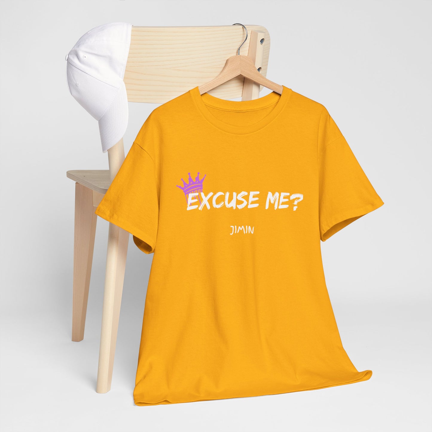 Excuse Me? Tee — Jimin Crown Graphic T‑Shirt