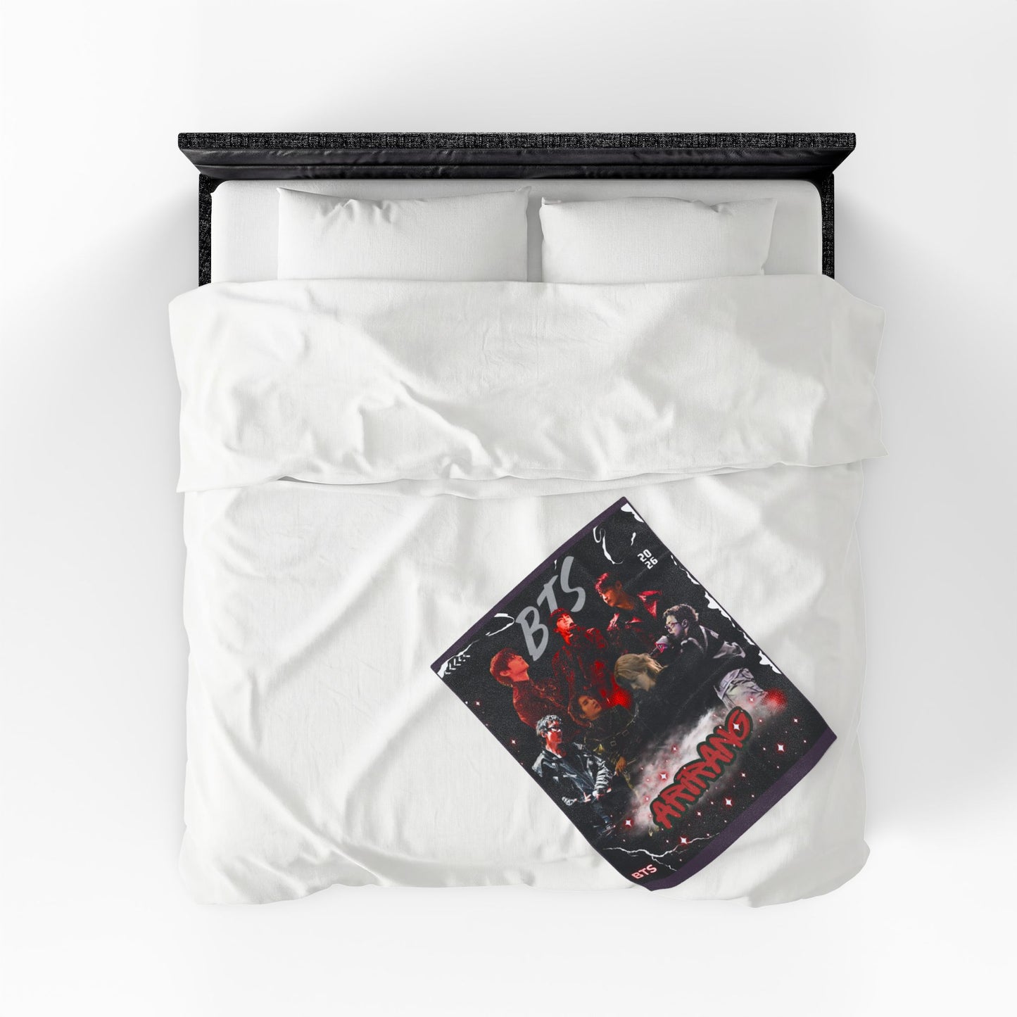 Velveteen Plush Blanket — BTS 'Arirang' Collage Fan Throw