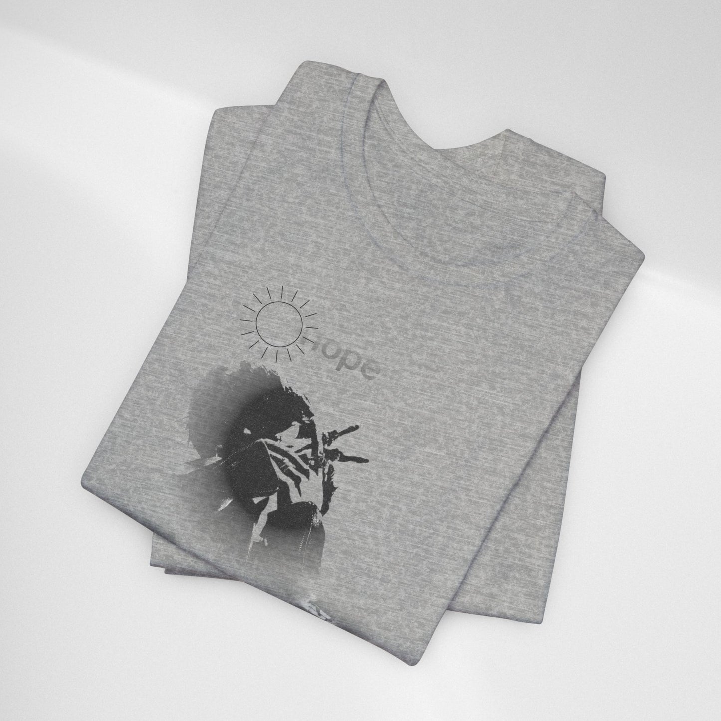 J hope Graphic Tee — Moody Monochrome Portraits