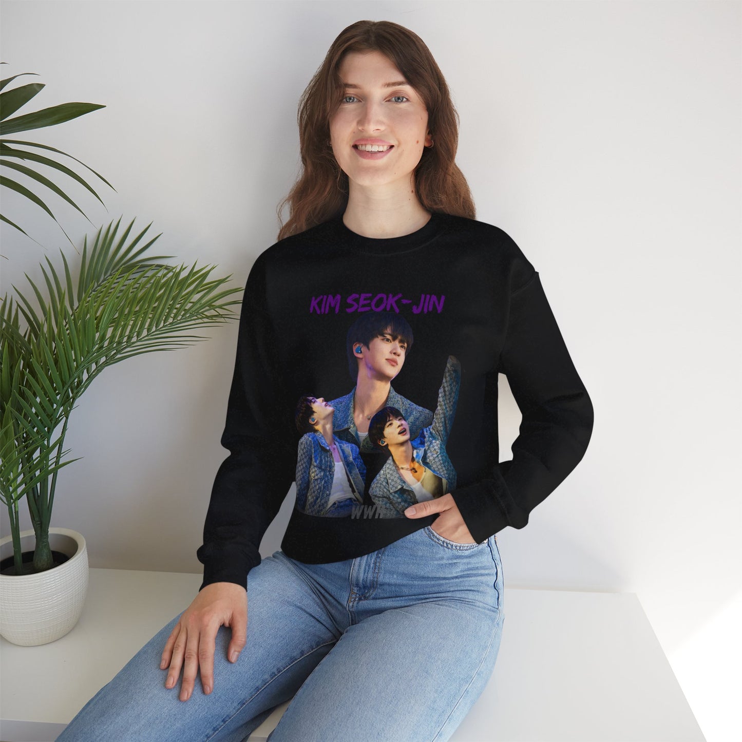 JIN Photo Collage Crewneck Sweatshirt