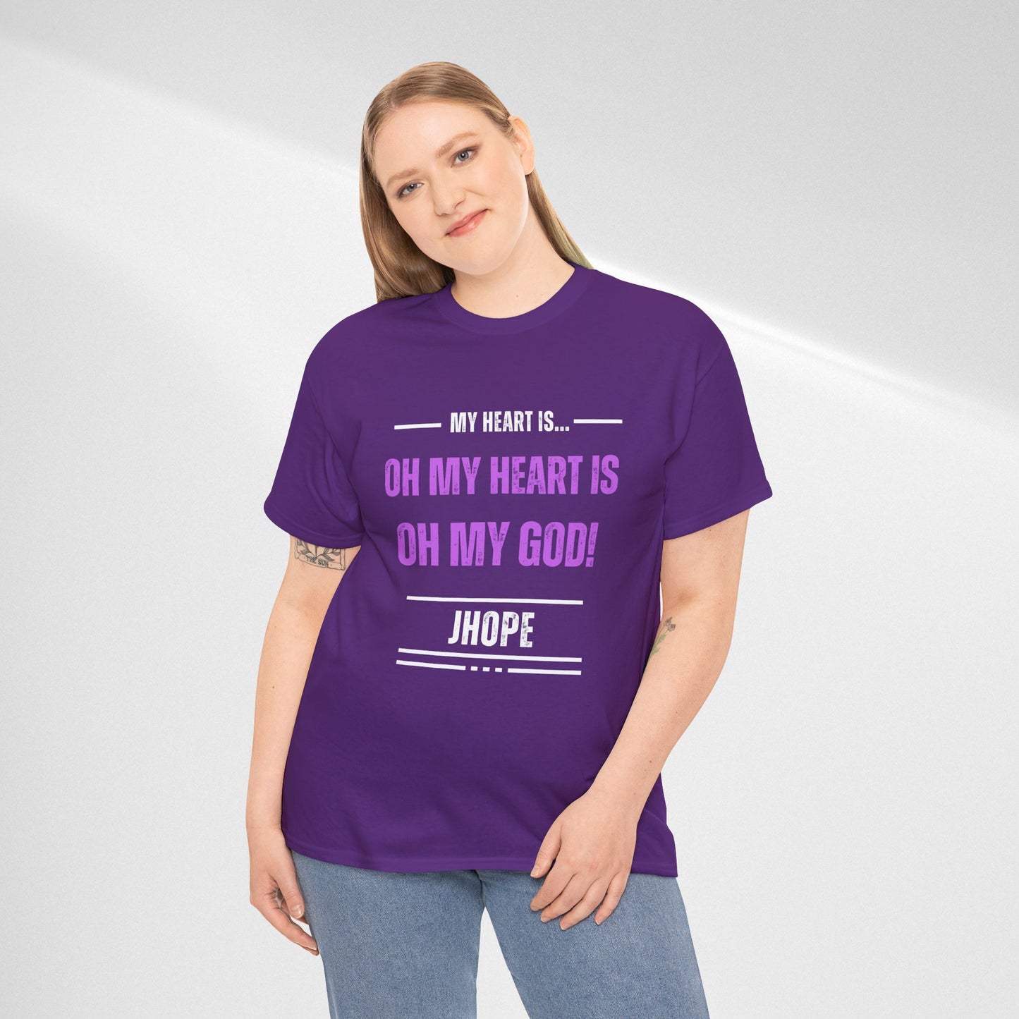 Graphic Tee — "Oh My Heart Is Oh My God!" J-Hope Fan Shirt