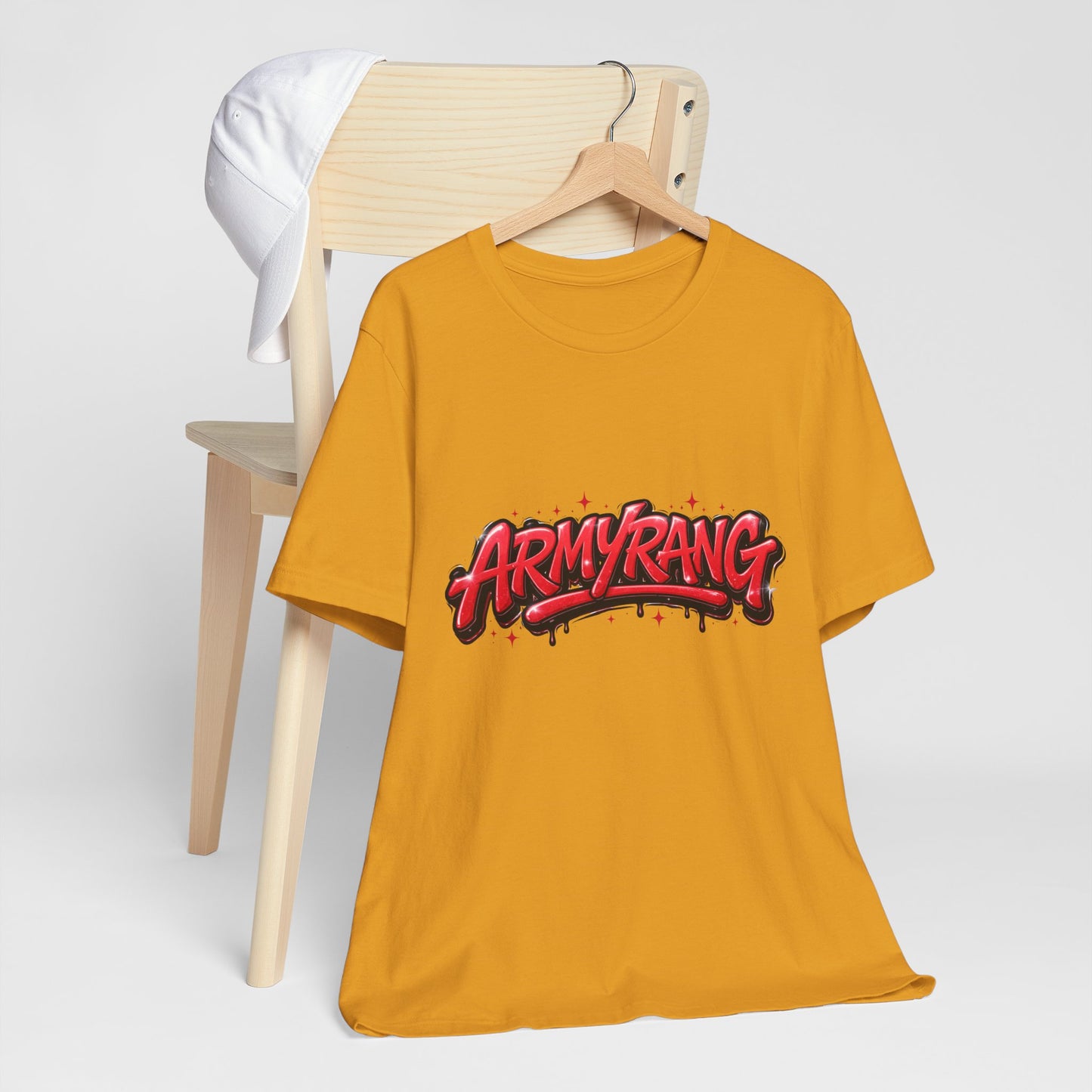BTS T-Shirt — 'ARMYRANG' Red Graffiti Logo Tee