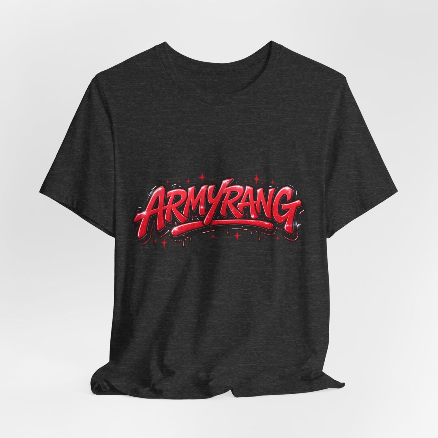 BTS T-Shirt — 'ARMYRANG' Red Graffiti Logo Tee