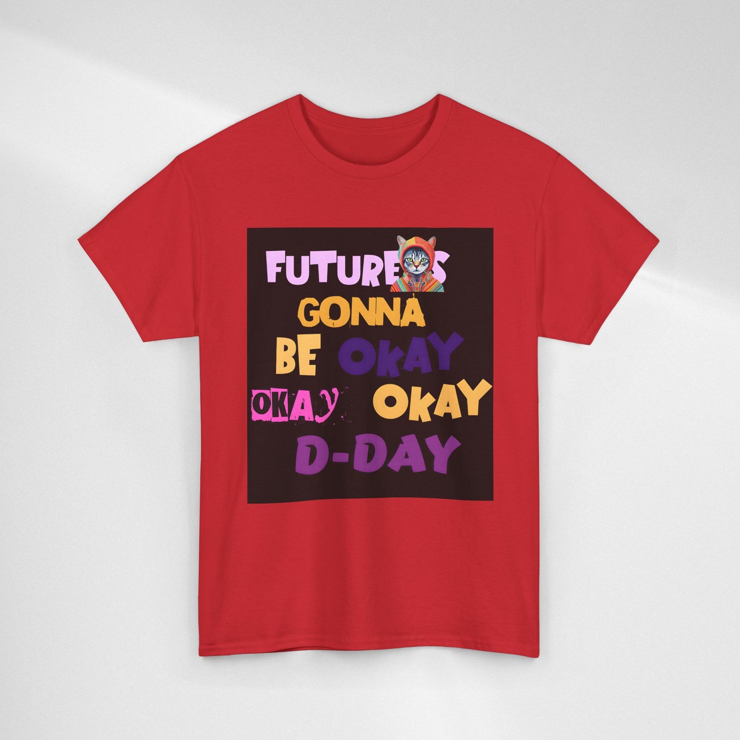 Future's Gonna Be Okay D-Day T-Shirt — Positive Retro Graphic Tee