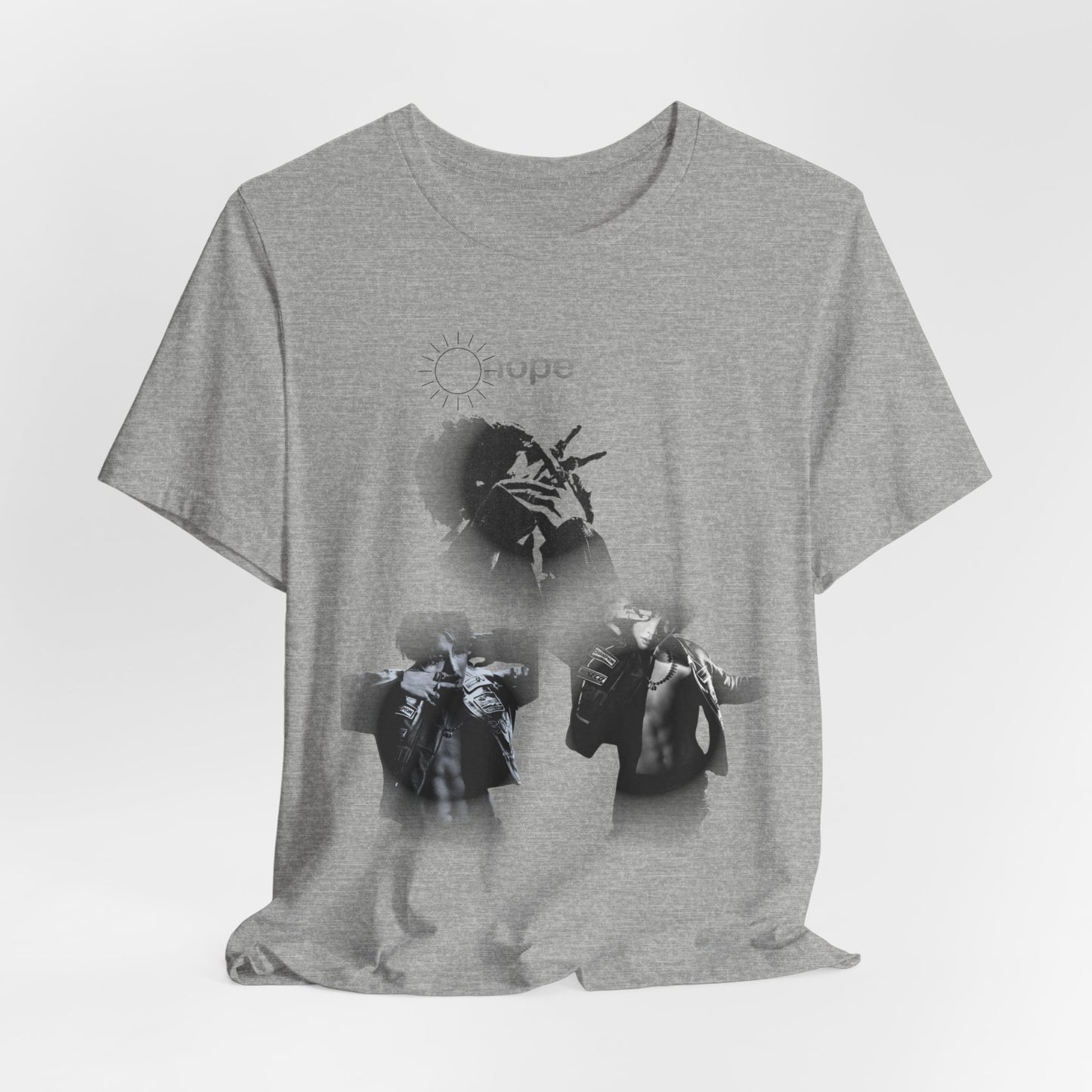 J hope Graphic Tee — Moody Monochrome Portraits