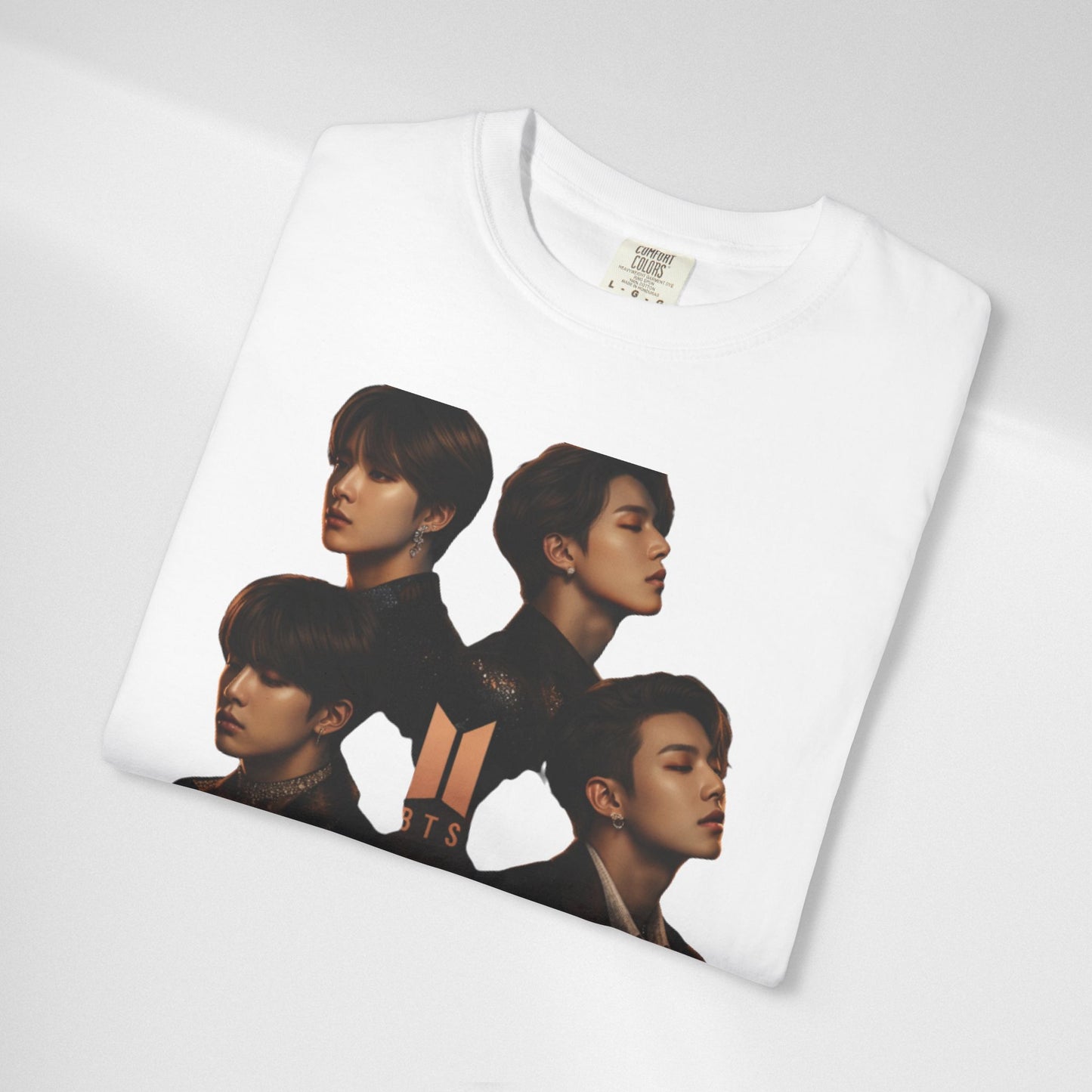 BTS Portrait Collage T-Shirt — Dark Mood Graphic Tee