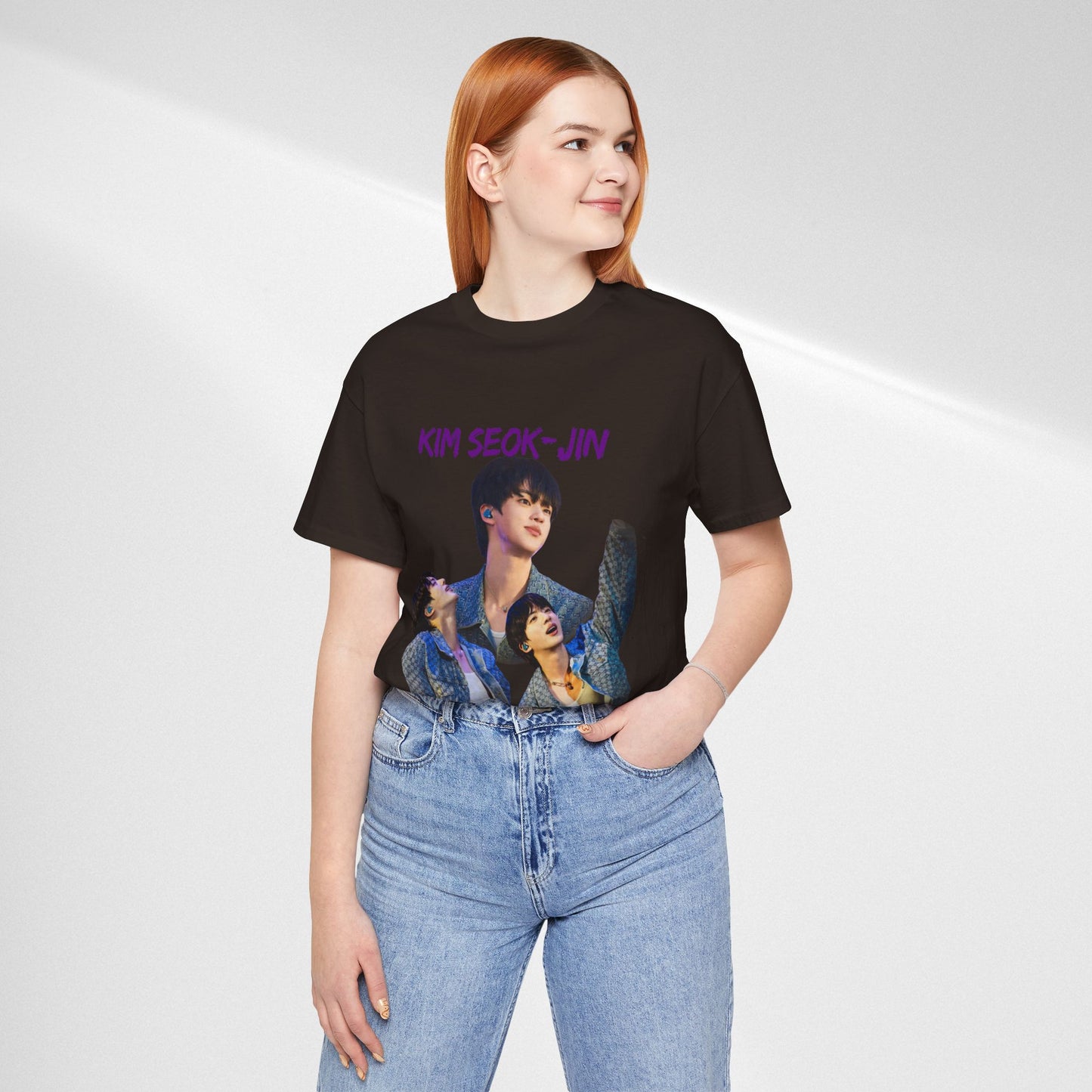 K-Pop Idol Photo Tee — 'Kim Seok-Jin' Graphic T-Shirt