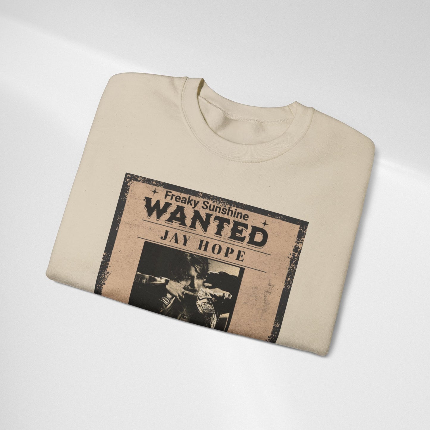 Wanted 'Jay Hope' Vintage Poster Sweatshirt – Retro Western Graphic Crewneck