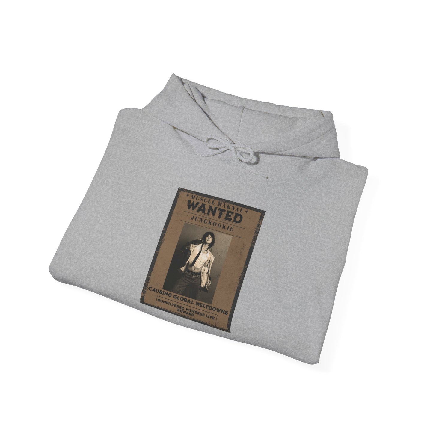 Hoodie — Vintage JK 'WANTED' Poster Graphic Pullover