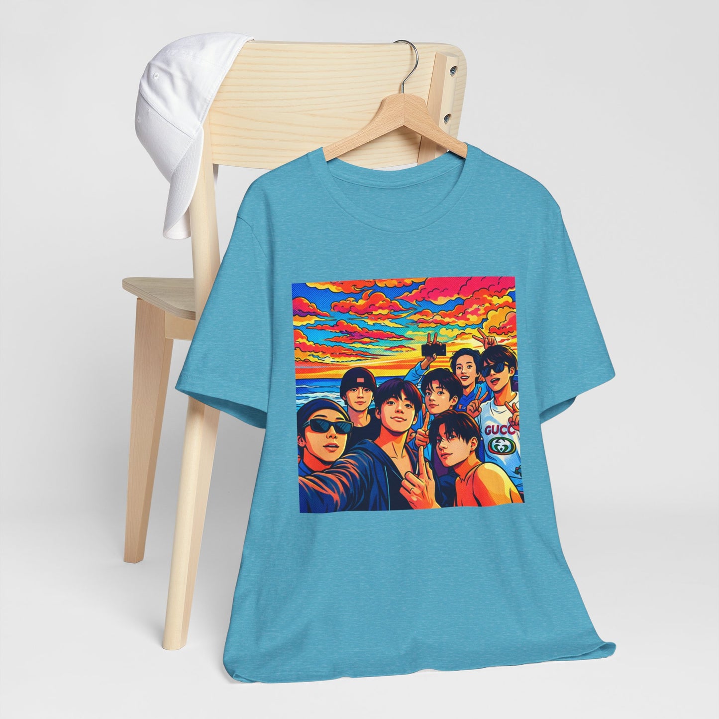 BTS Vibrant Sunset Group Portrait Tee