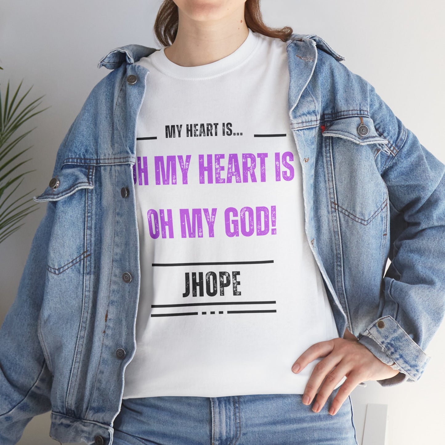Graphic Tee — "Oh My Heart Is Oh My God!" J-Hope Fan Shirt
